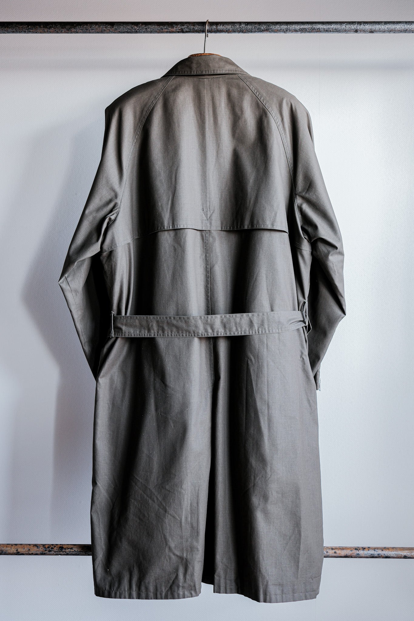 【~80's】Old Yves Saint Laurent Raglan Sleeve Coat With Liner Size.54