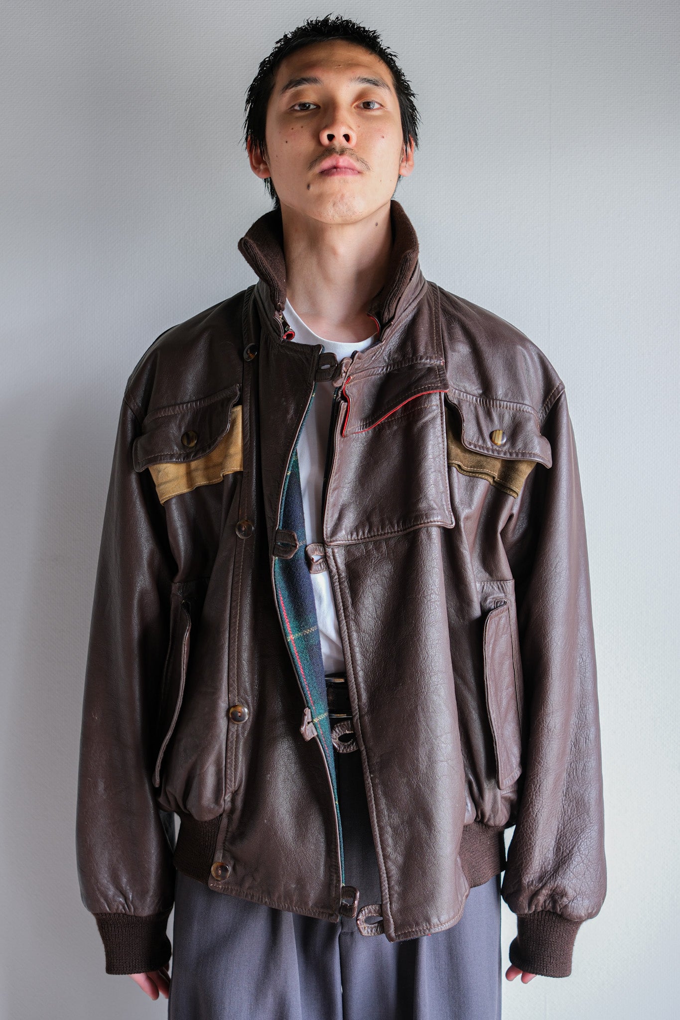【82AW】Old C.P.Company Dutch Police Jacket Size.48 "All Leather Type"