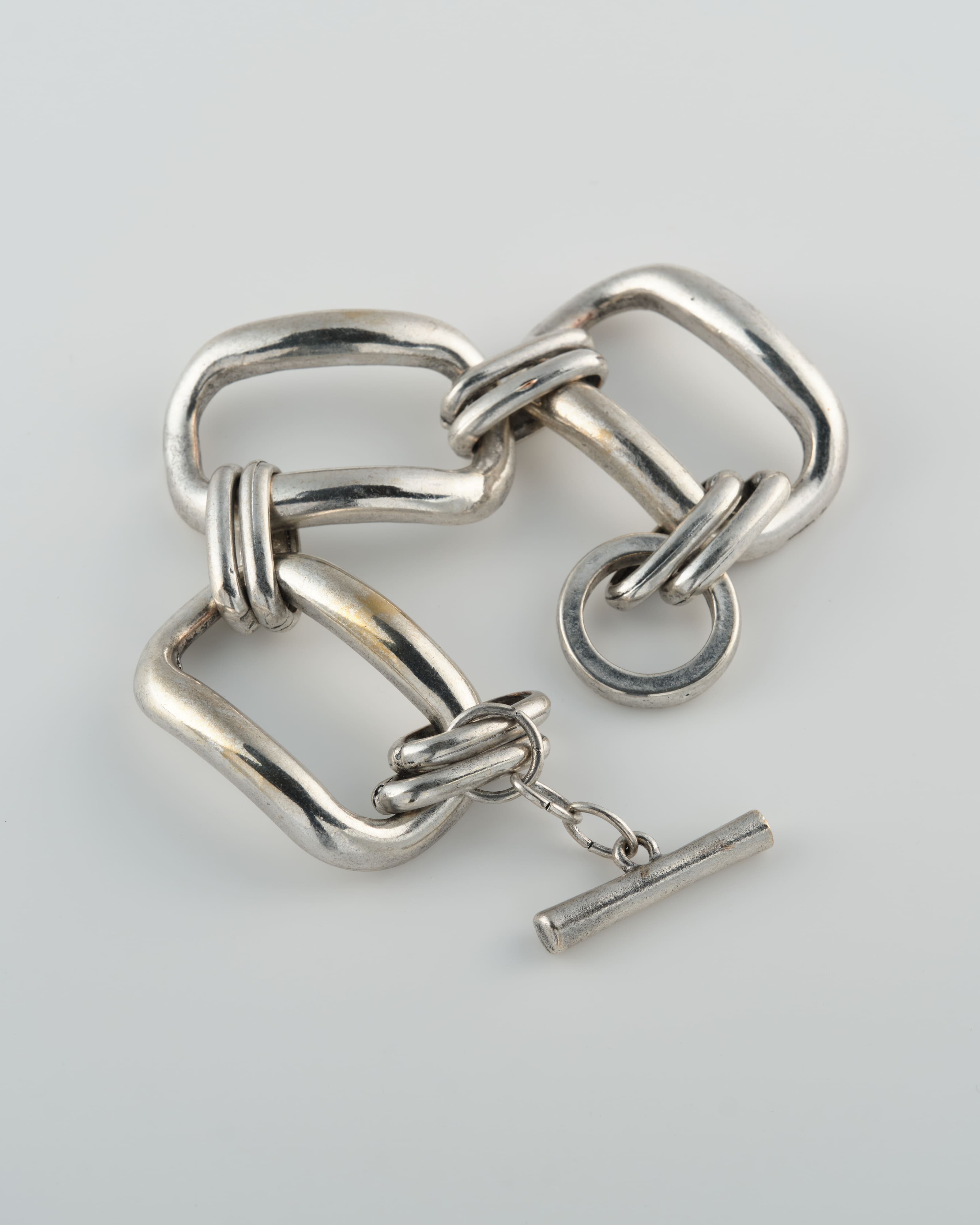 【~80's】Europe Vintage Toggle Clasp Large Chain Bracelet