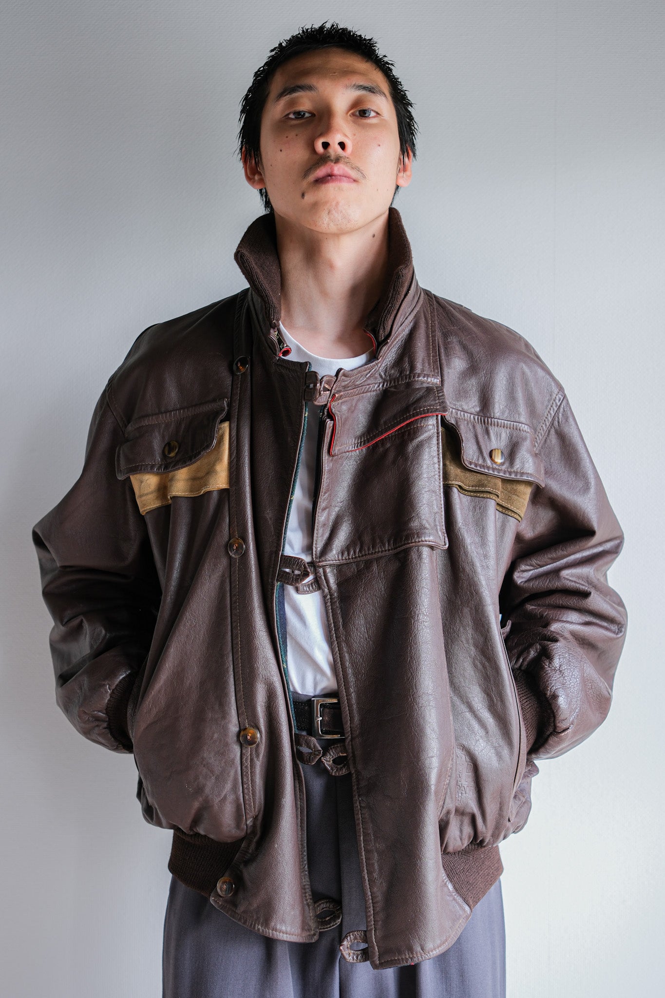 【82AW】Old C.P.Company Dutch Police Jacket Size.48 "All Leather Type"