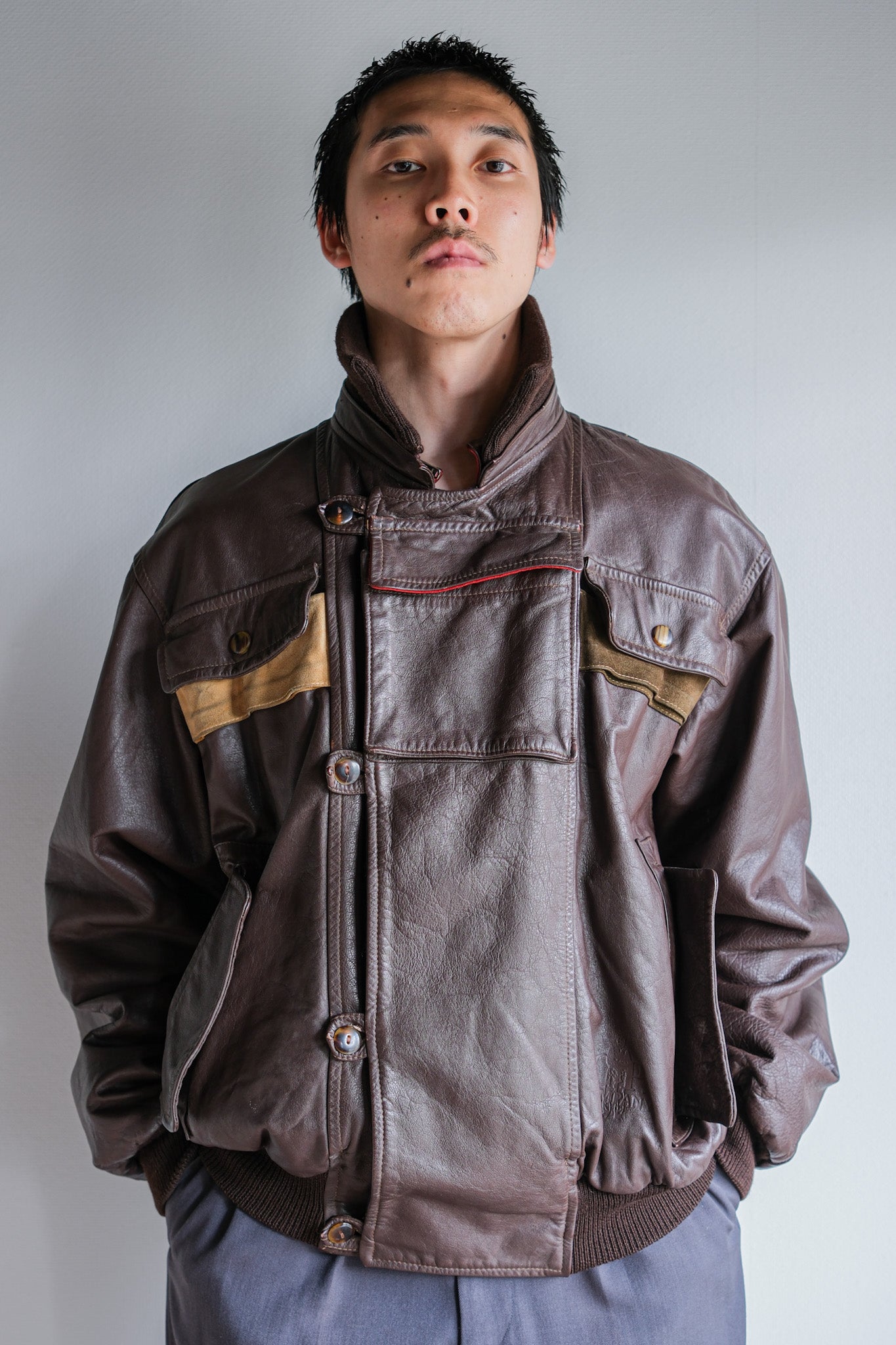 【82AW】Old C.P.Company Dutch Police Jacket Size.48 "All Leather Type"