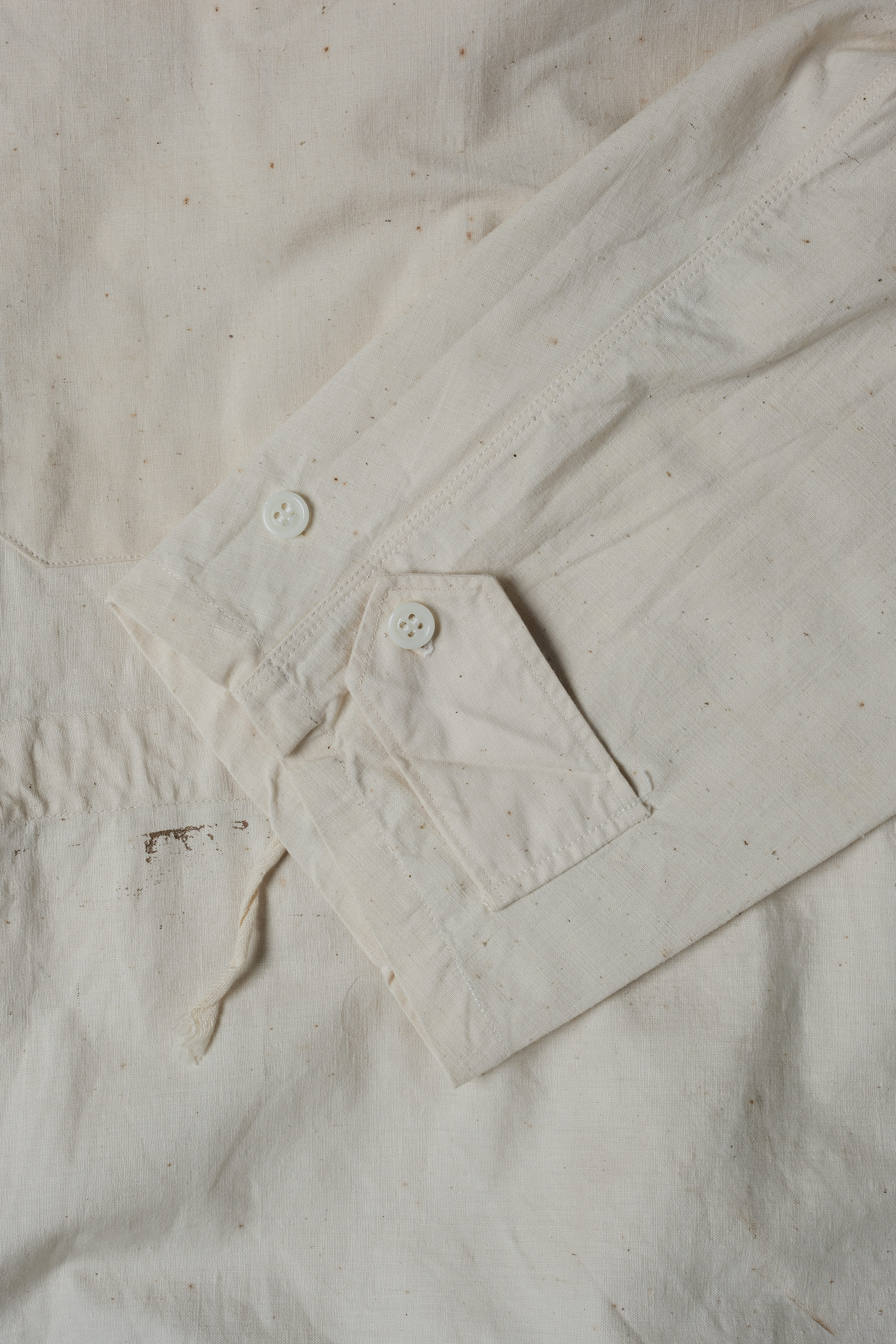 【~50's】French Army Cotton Linen Mountain Smock "Dead Stock"