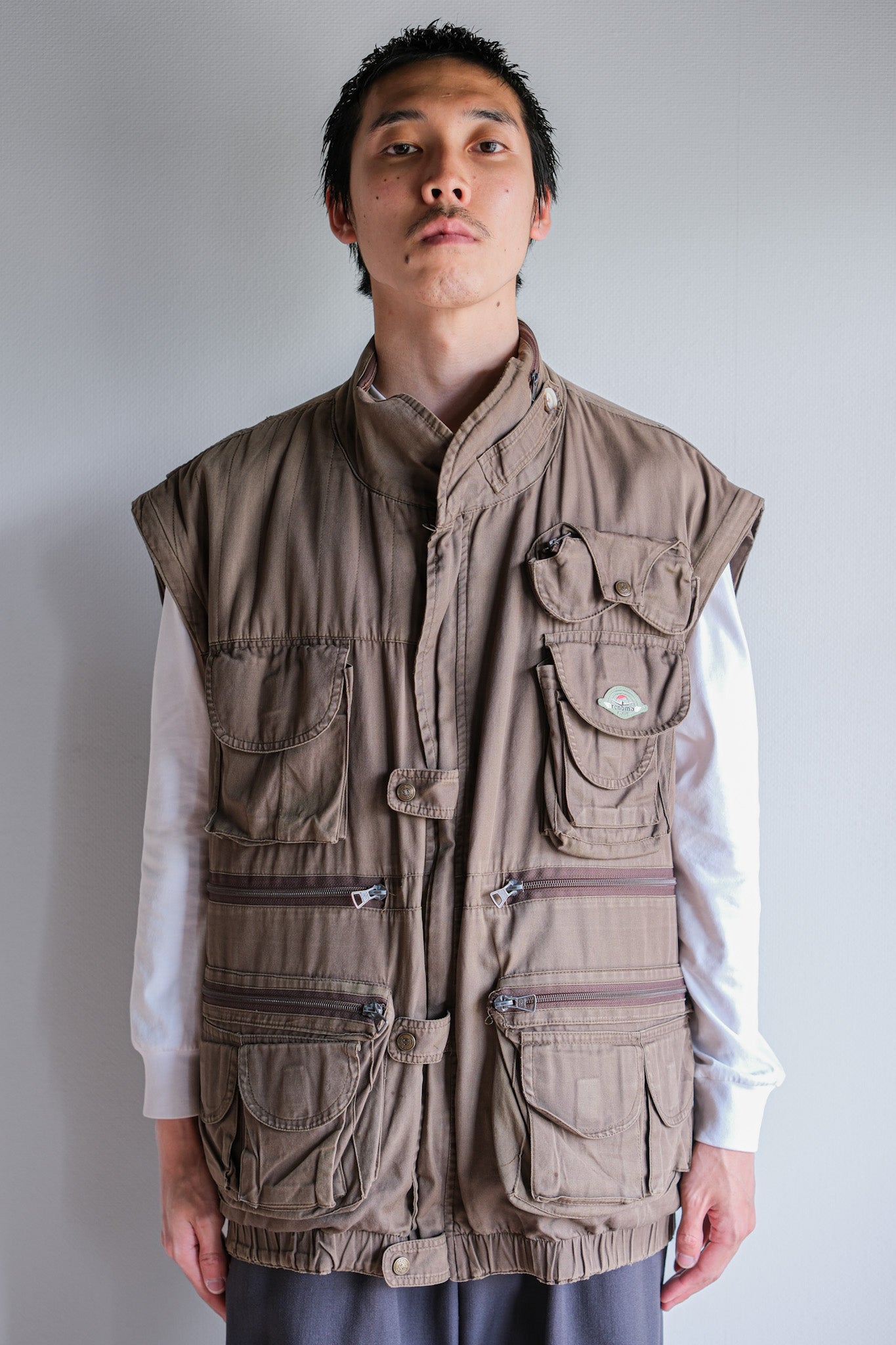 【~90's】Old Renoma Paris Detachable Sleeve Multi Pocket Jacket With Liner