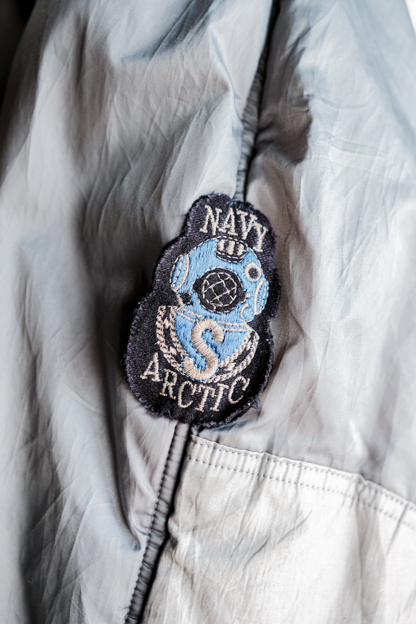 【~80's】Old BONEVILLE Navy Arctic Hooded Jacket Size.54