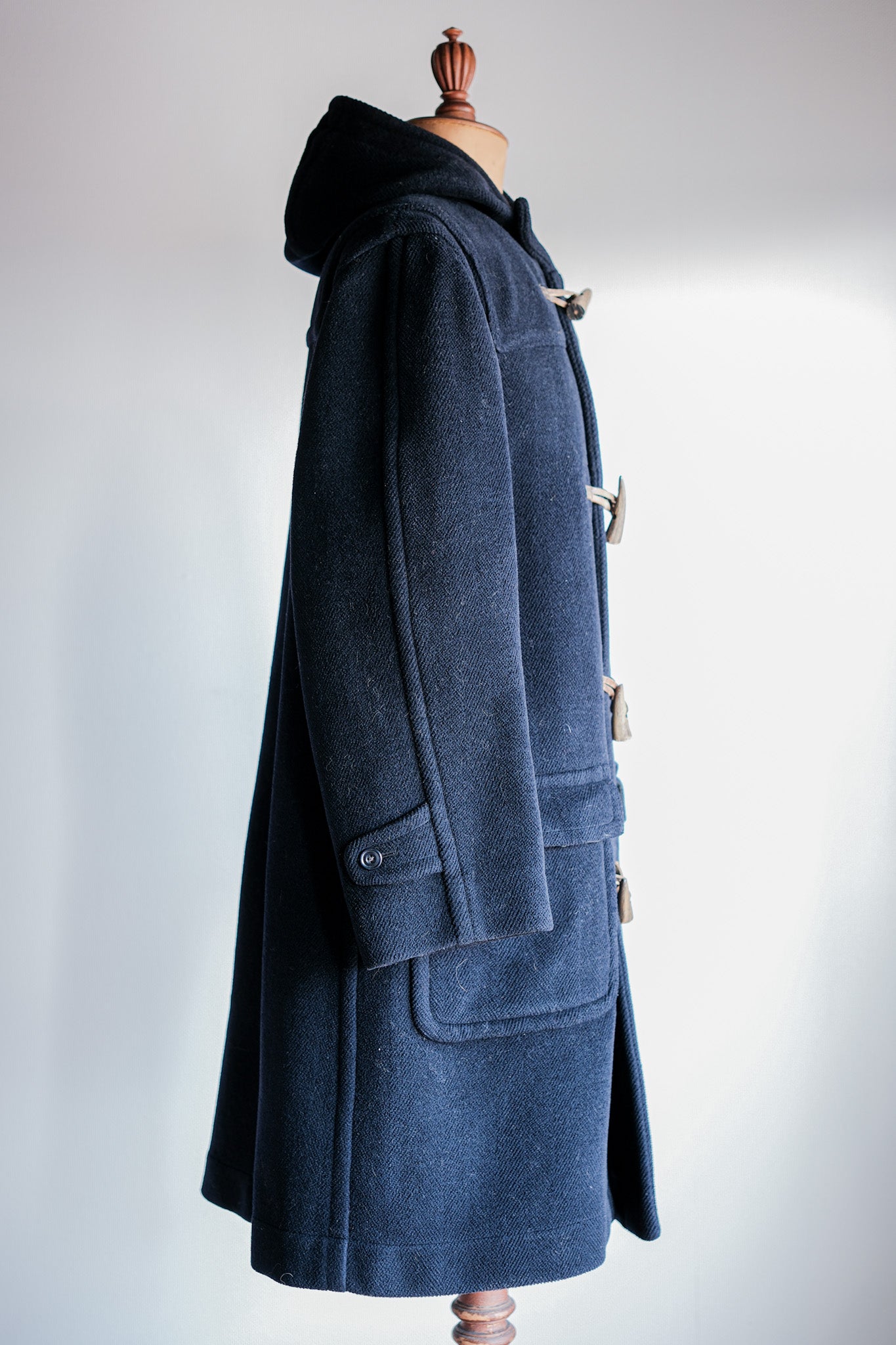 【~90's】Old INVERTERE HBT Wool Duffle Coat Size.40L "Moorbrook" "M.BARDELLI 別注"