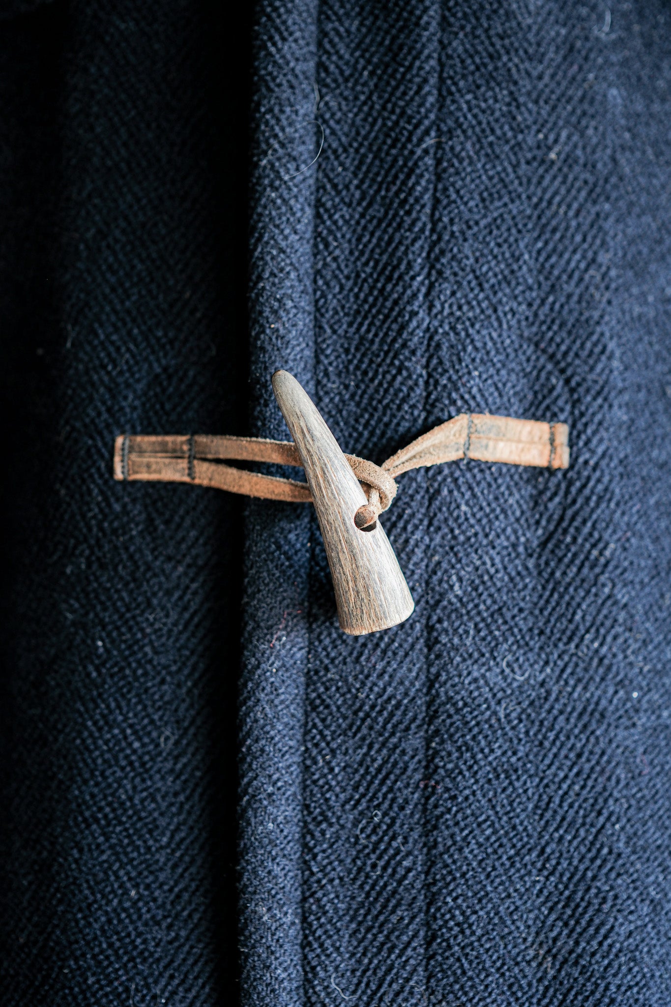 【~90's】Old INVERTERE HBT Wool Duffle Coat Size.40L "Moorbrook" "M.BARDELLI 別注"
