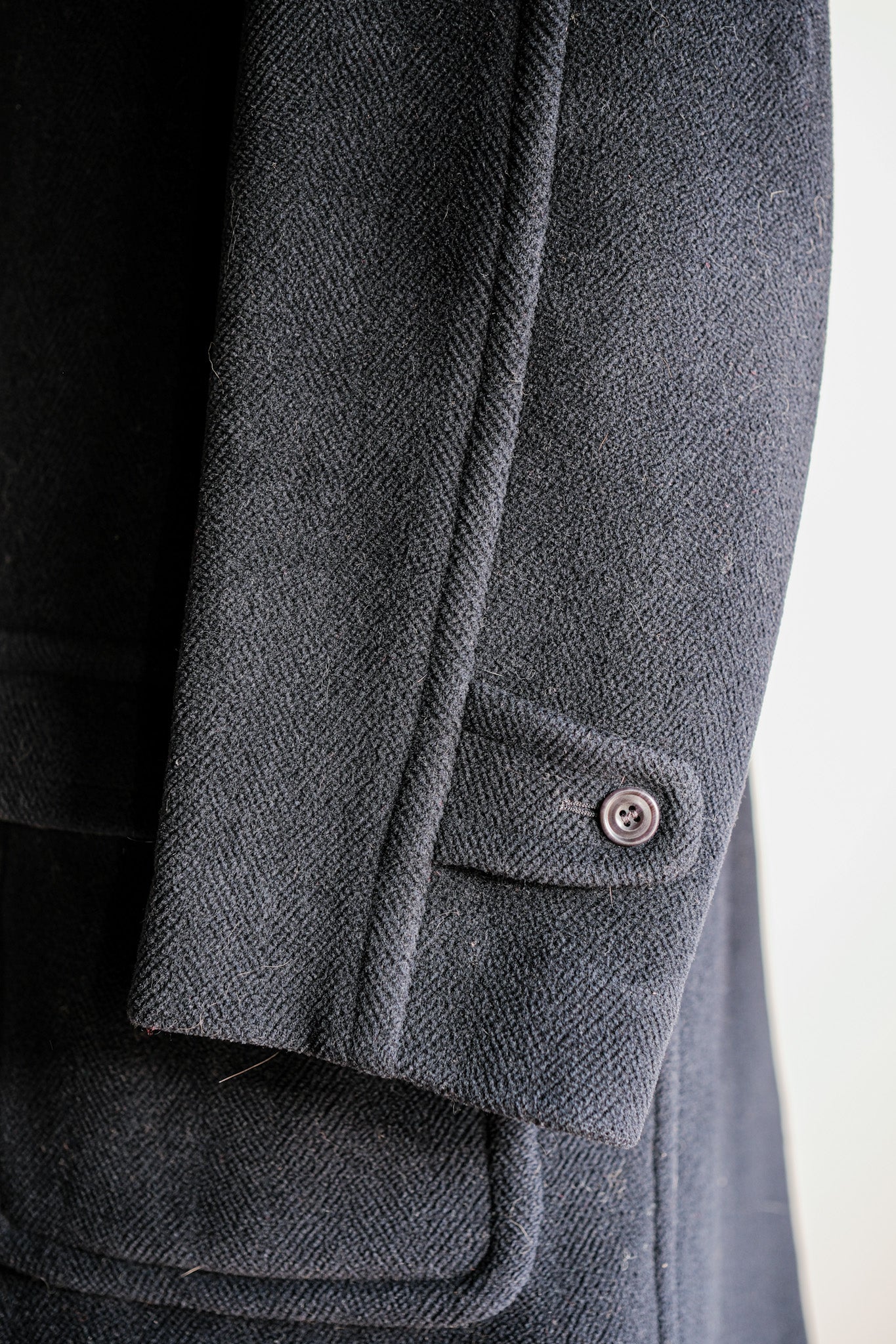 【~90's】Old INVERTERE HBT Wool Duffle Coat Size.40L "Moorbrook" "M.BARDELLI 別注"