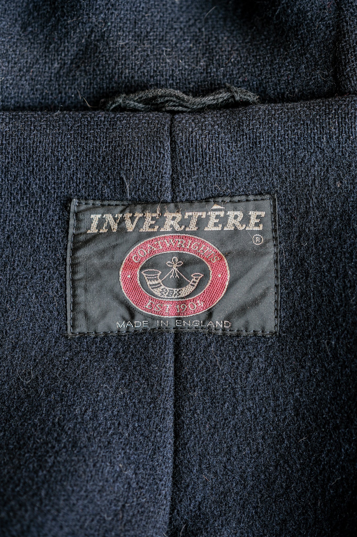 【~90's】Old INVERTERE HBT Wool Duffle Coat Size.40L "Moorbrook" "M.BARDELLI 別注"
