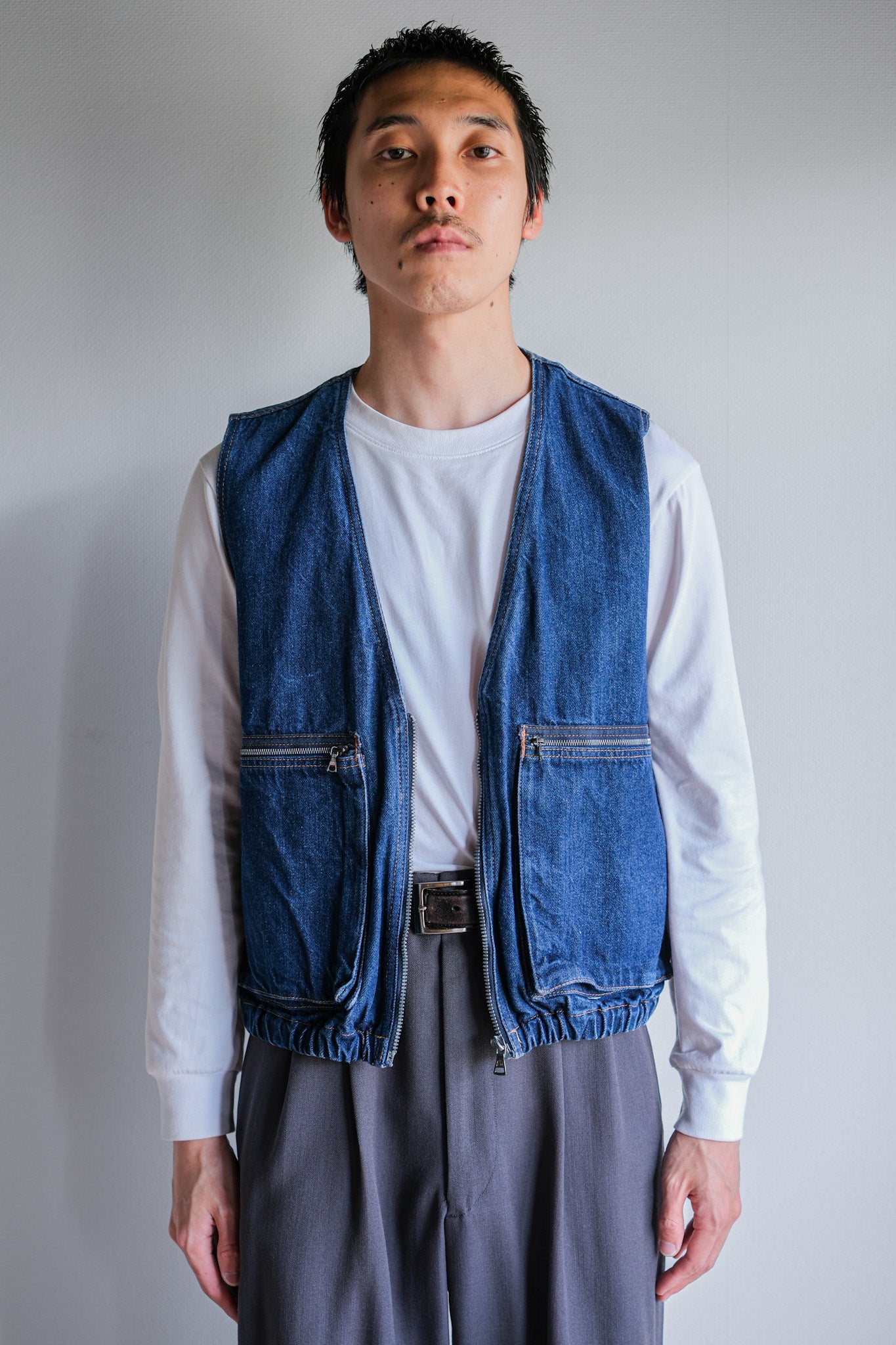 【~80's】Old EMPORIO ARMANI Denim Vest