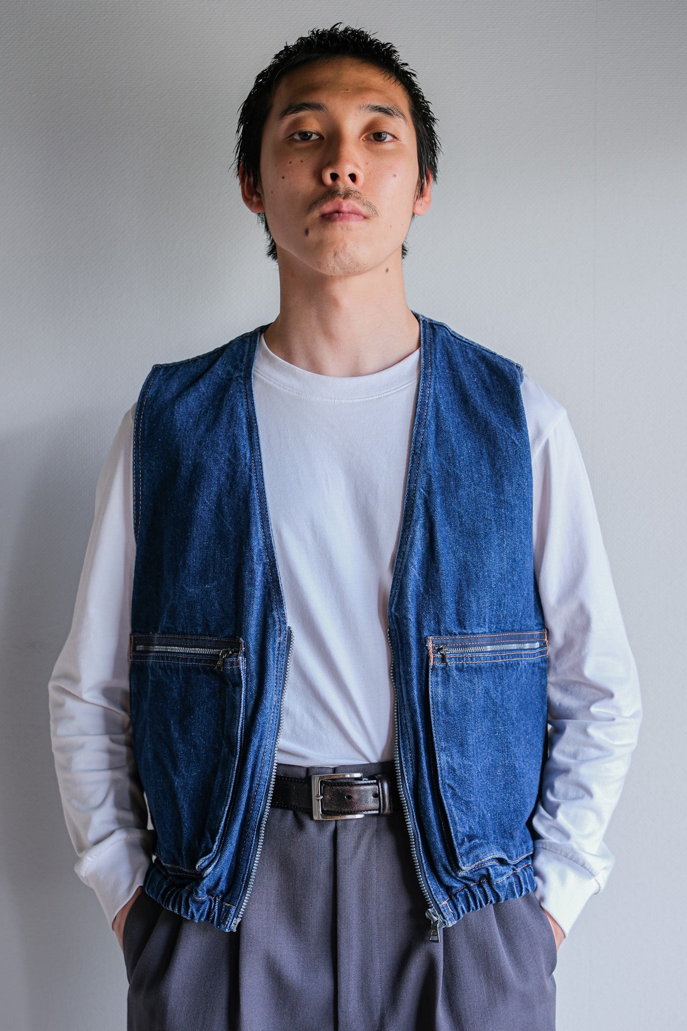 【~80's】Old EMPORIO ARMANI Denim Vest