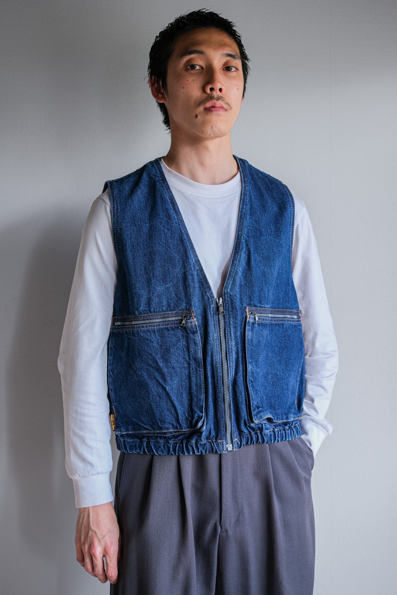 【~80's】Old EMPORIO ARMANI Denim Vest