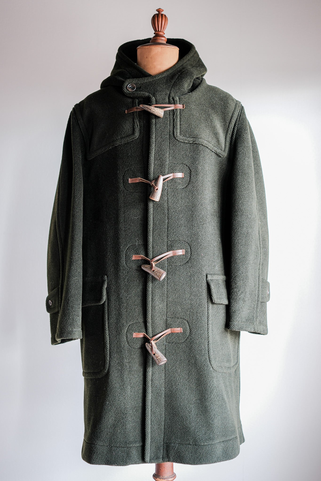 【~90's】Old INVERTERE HBT Wool Duffle Coat "Moorbrook" "DAVIDE CENCI 別注"