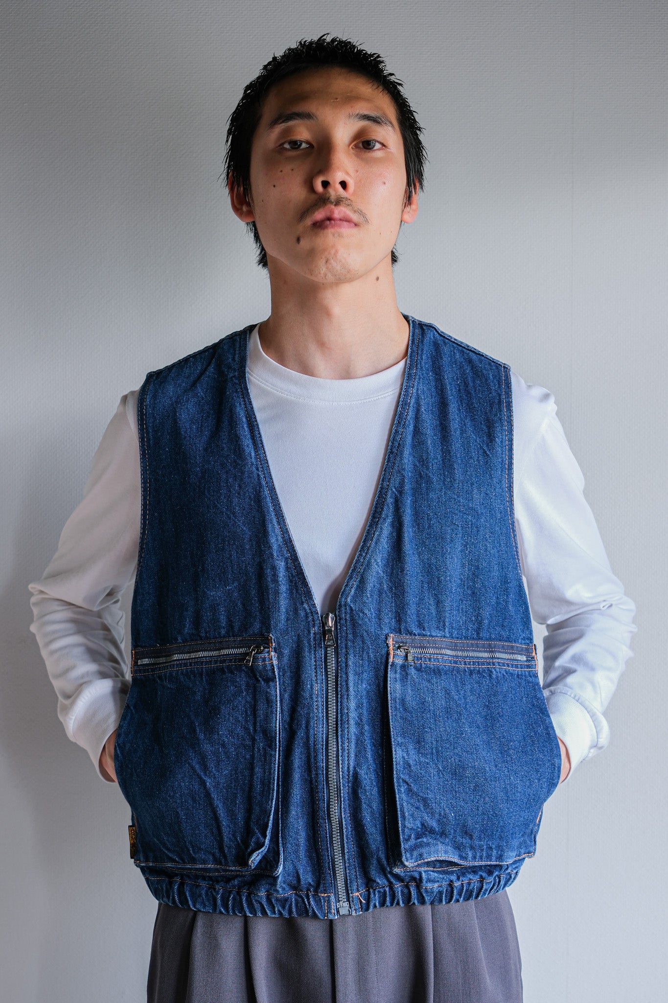 【~80's】Old EMPORIO ARMANI Denim Vest