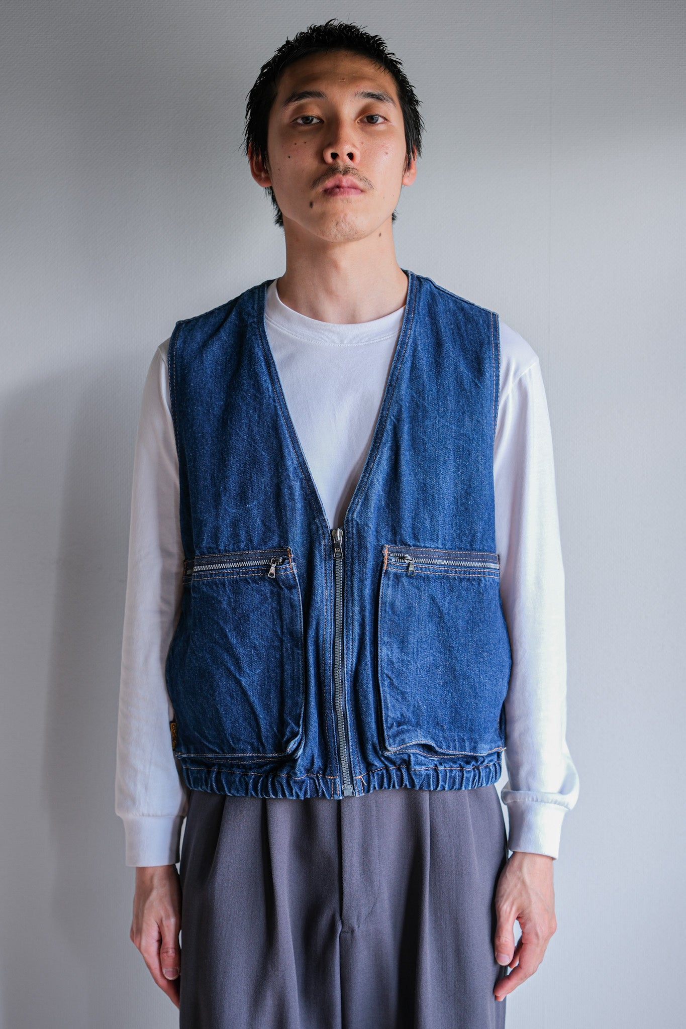 【~80's】Old EMPORIO ARMANI Denim Vest