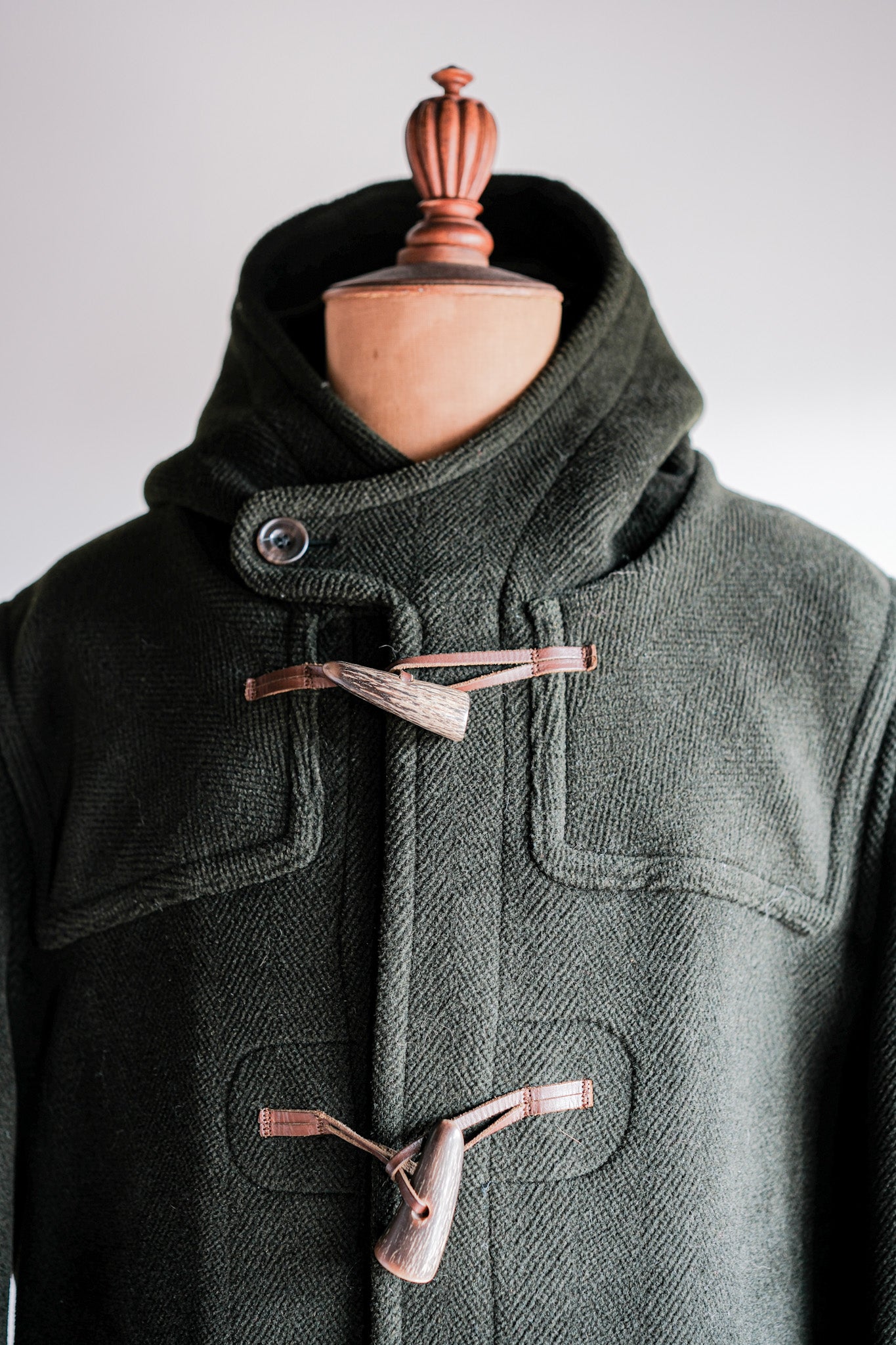 【~90's】Old INVERTERE HBT Wool Duffle Coat "Moorbrook" "DAVIDE CENCI 別注"