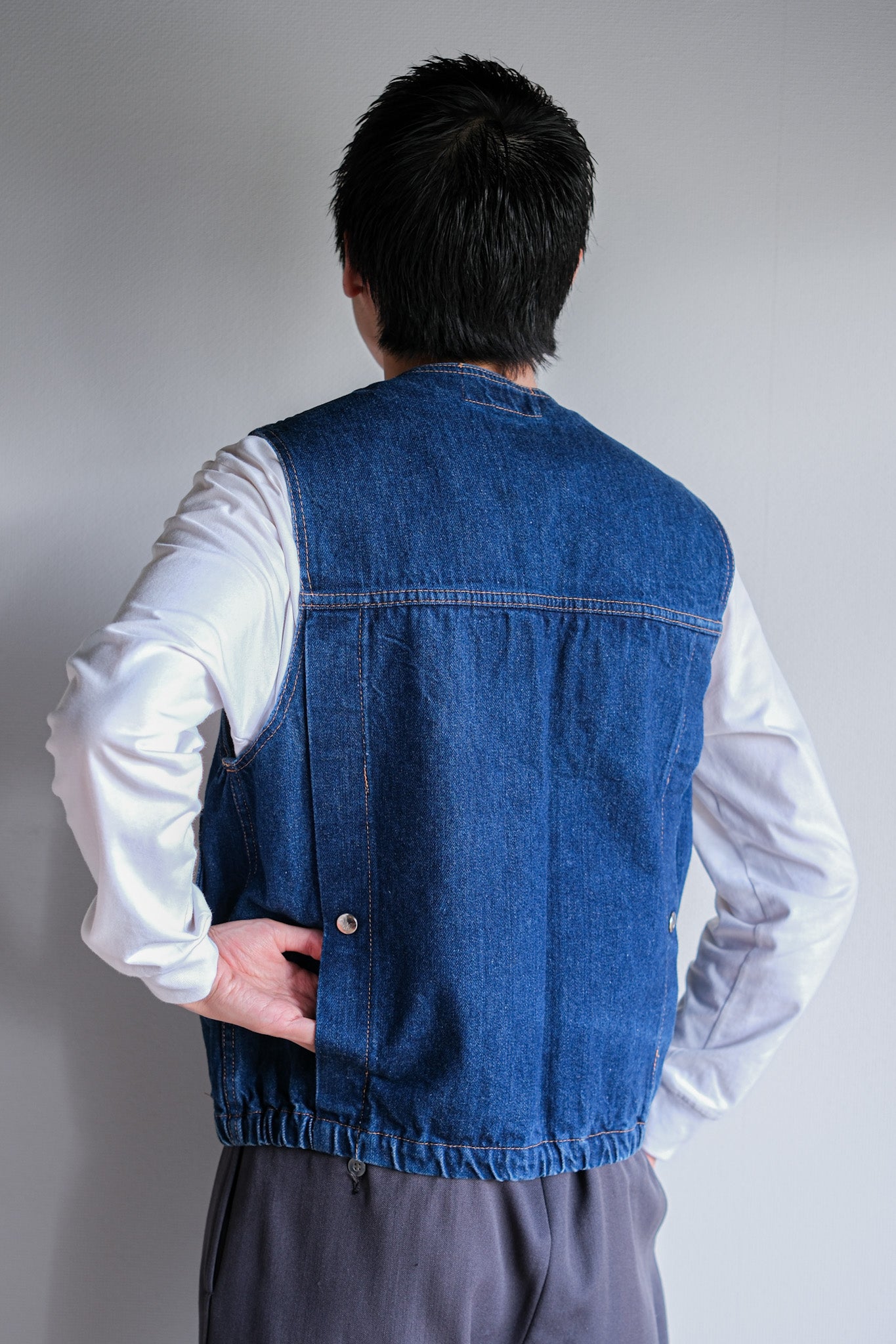 【~80's】Old EMPORIO ARMANI Denim Vest