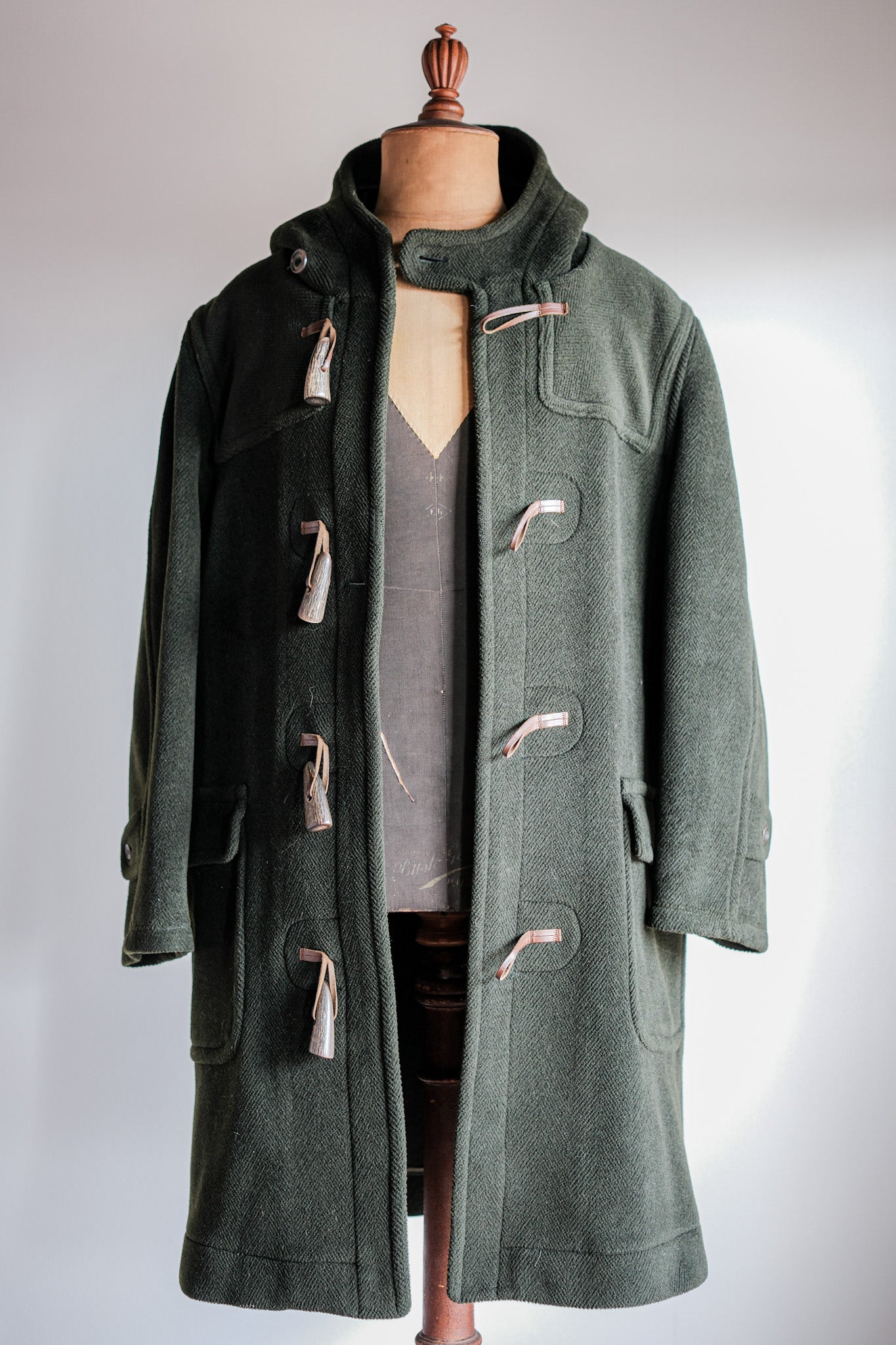 【~90's】Old INVERTERE HBT Wool Duffle Coat "Moorbrook" "DAVIDE CENCI 別注"