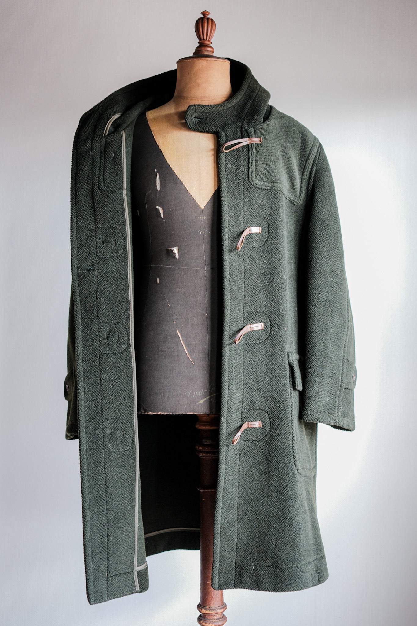 【~90's】Old INVERTERE HBT Wool Duffle Coat "Moorbrook" "DAVIDE CENCI 別注"