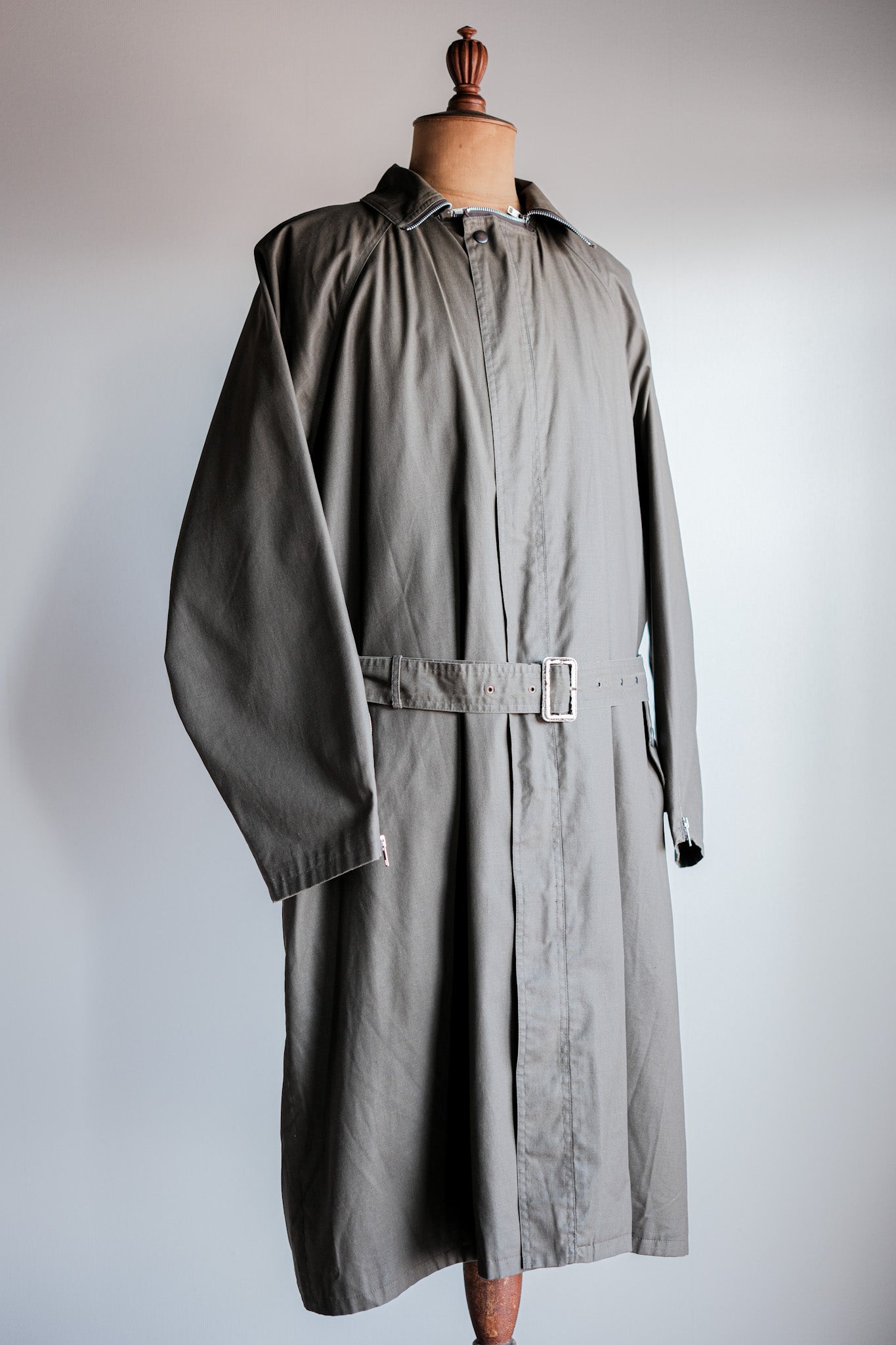 【~80's】Old Yves Saint Laurent Raglan Sleeve Coat With Liner Size.54
