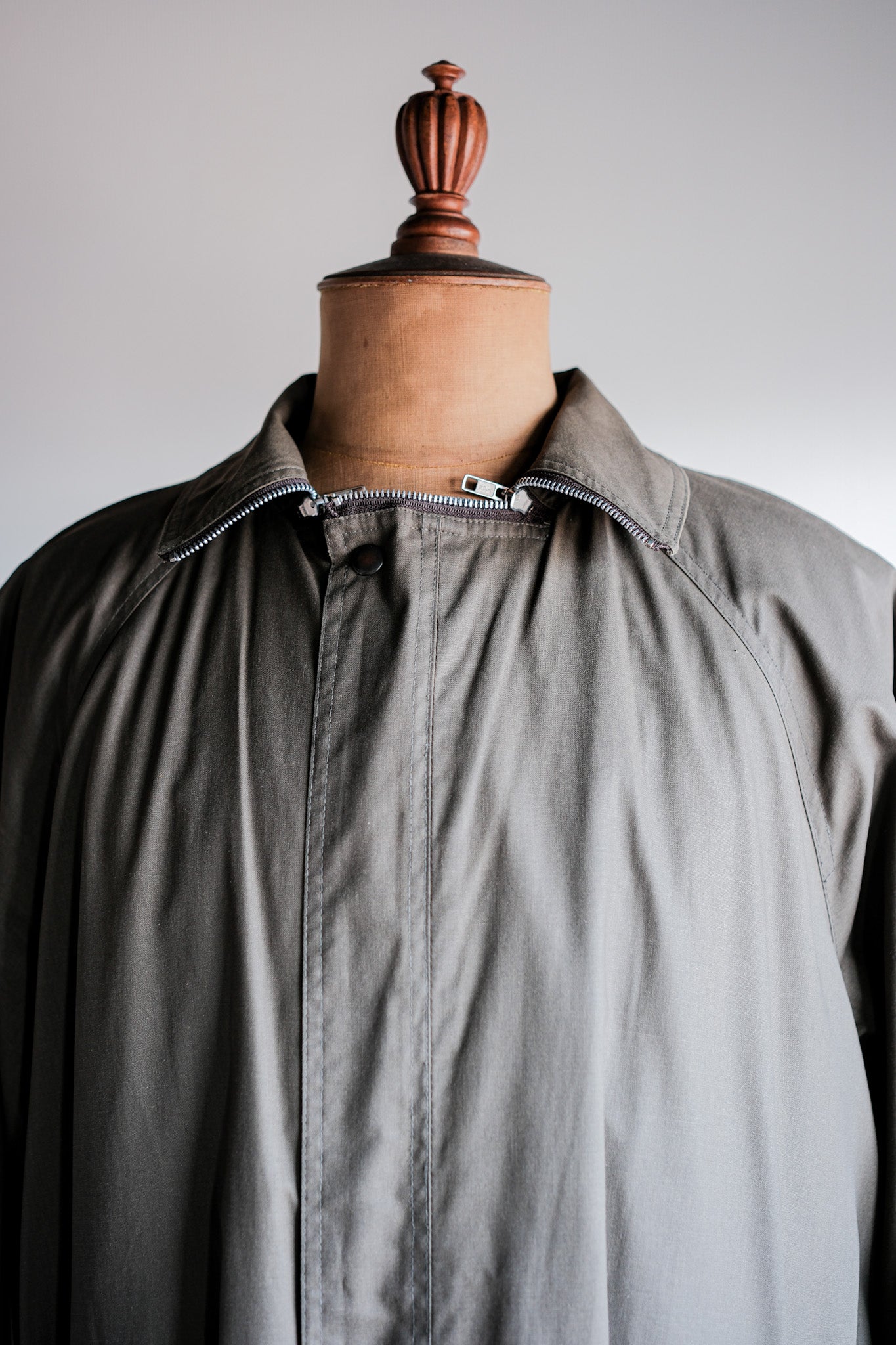 【~80's】Old Yves Saint Laurent Raglan Sleeve Coat With Liner Size.54