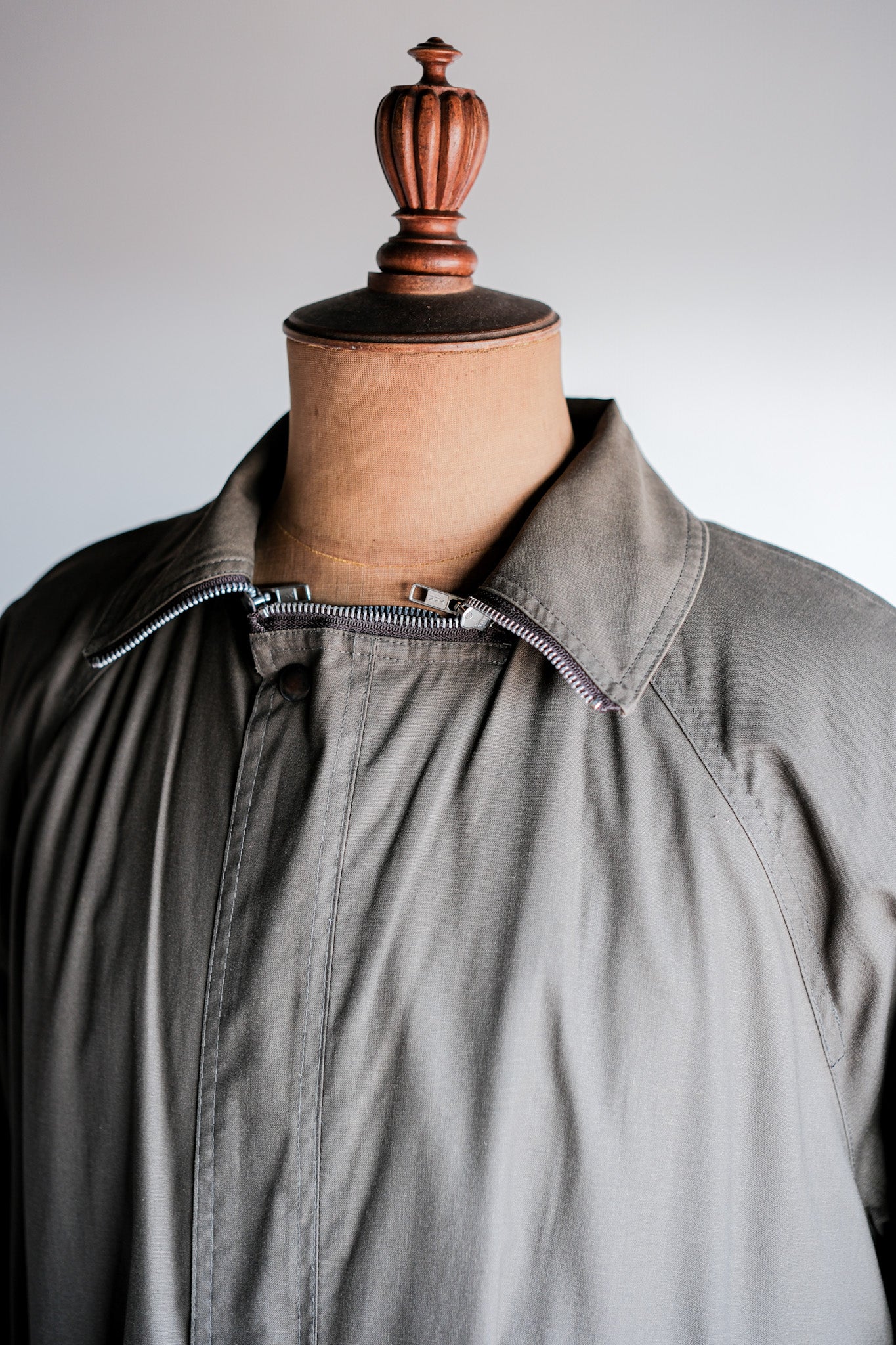 【~80's】Old Yves Saint Laurent Raglan Sleeve Coat With Liner Size.54