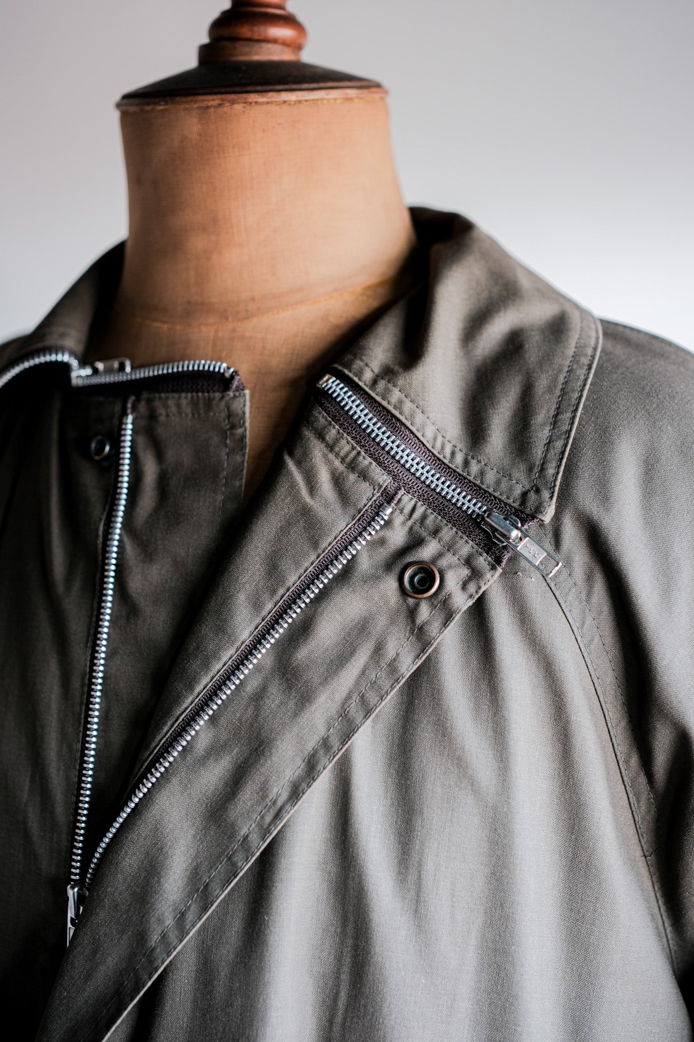 【~80's】Old Yves Saint Laurent Raglan Sleeve Coat With Liner Size.54