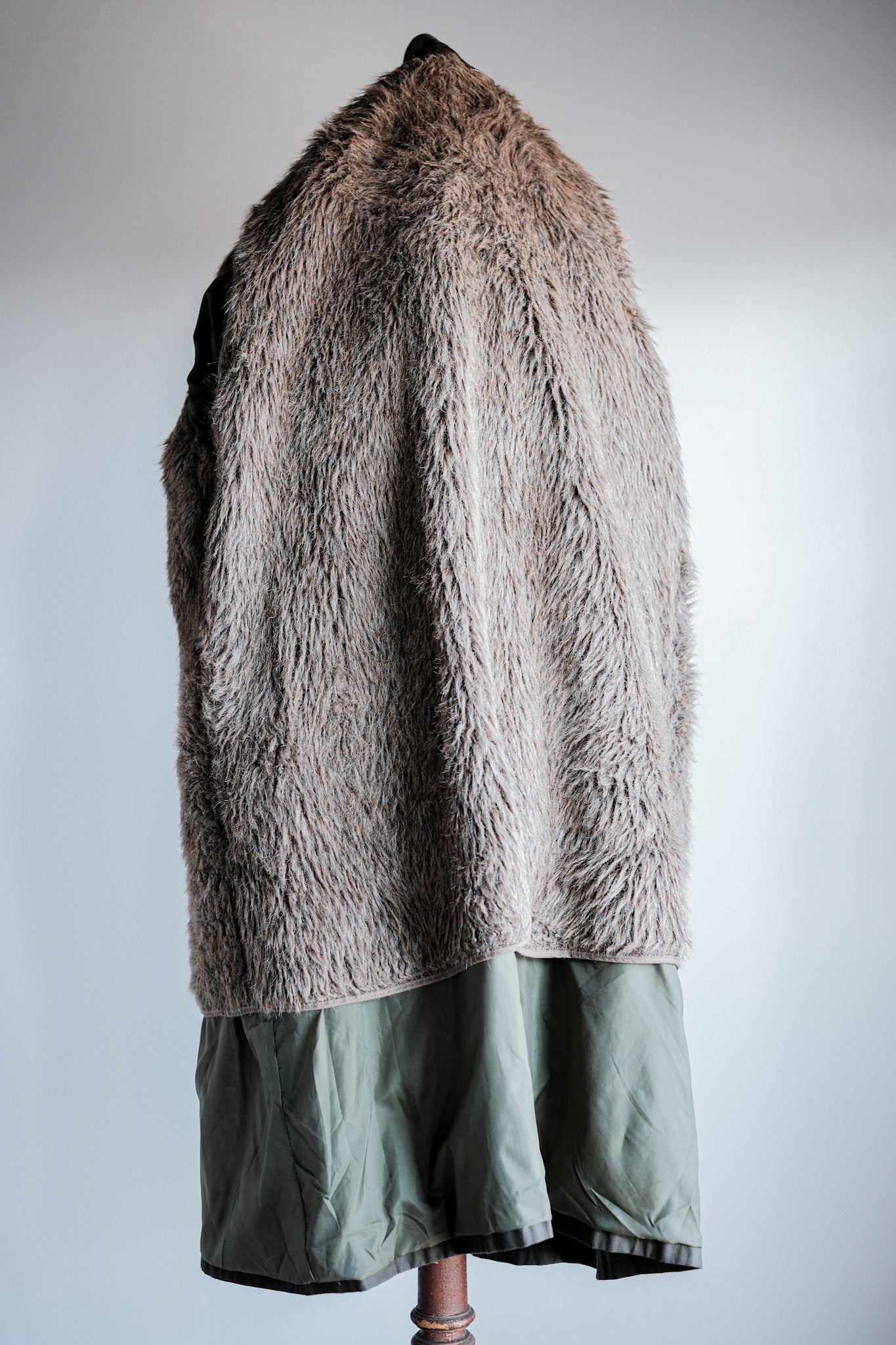 【~80's】Old Yves Saint Laurent Raglan Sleeve Coat With Liner Size.54