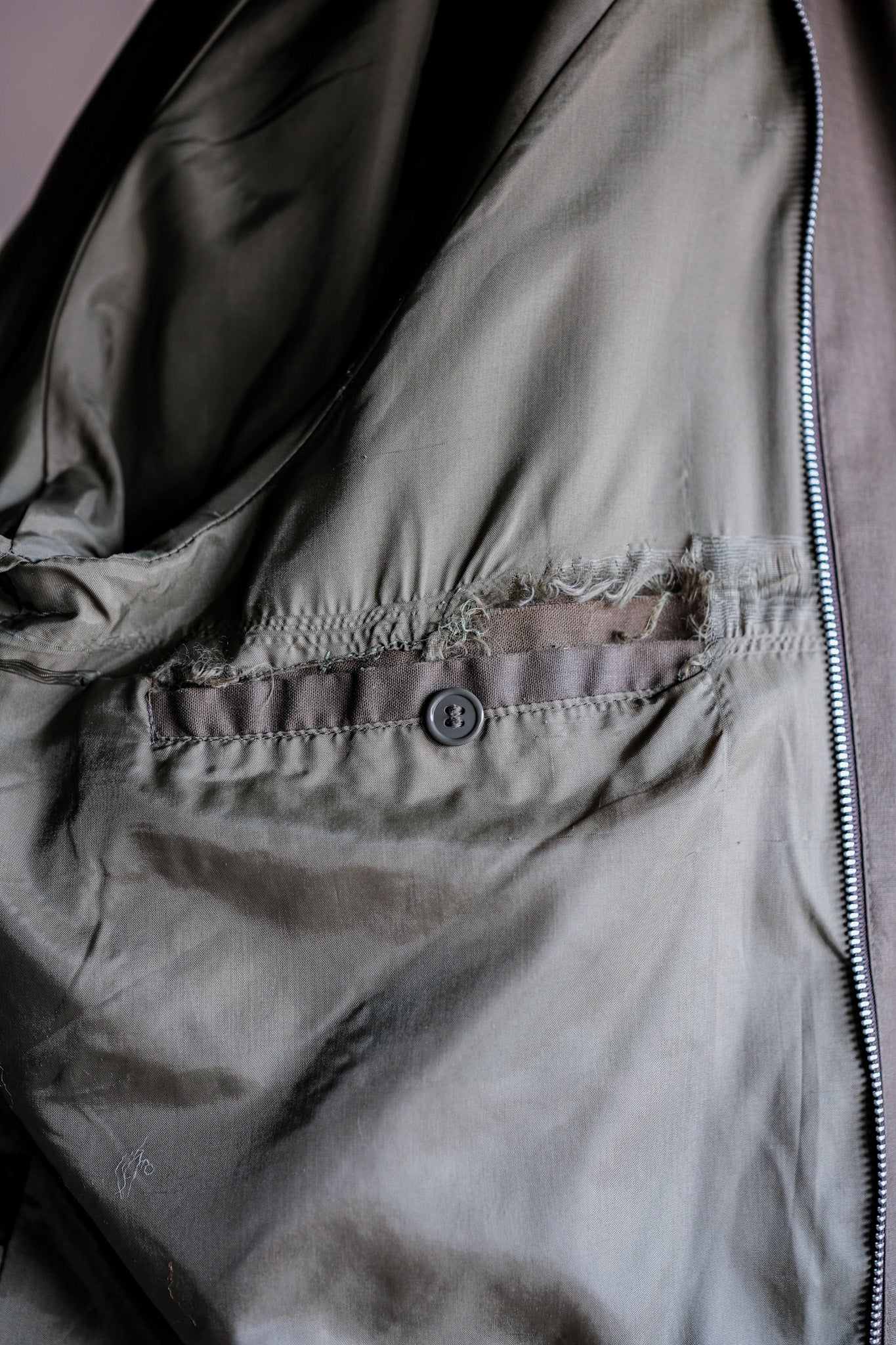 【~80's】Old Yves Saint Laurent Raglan Sleeve Coat With Liner Size.54