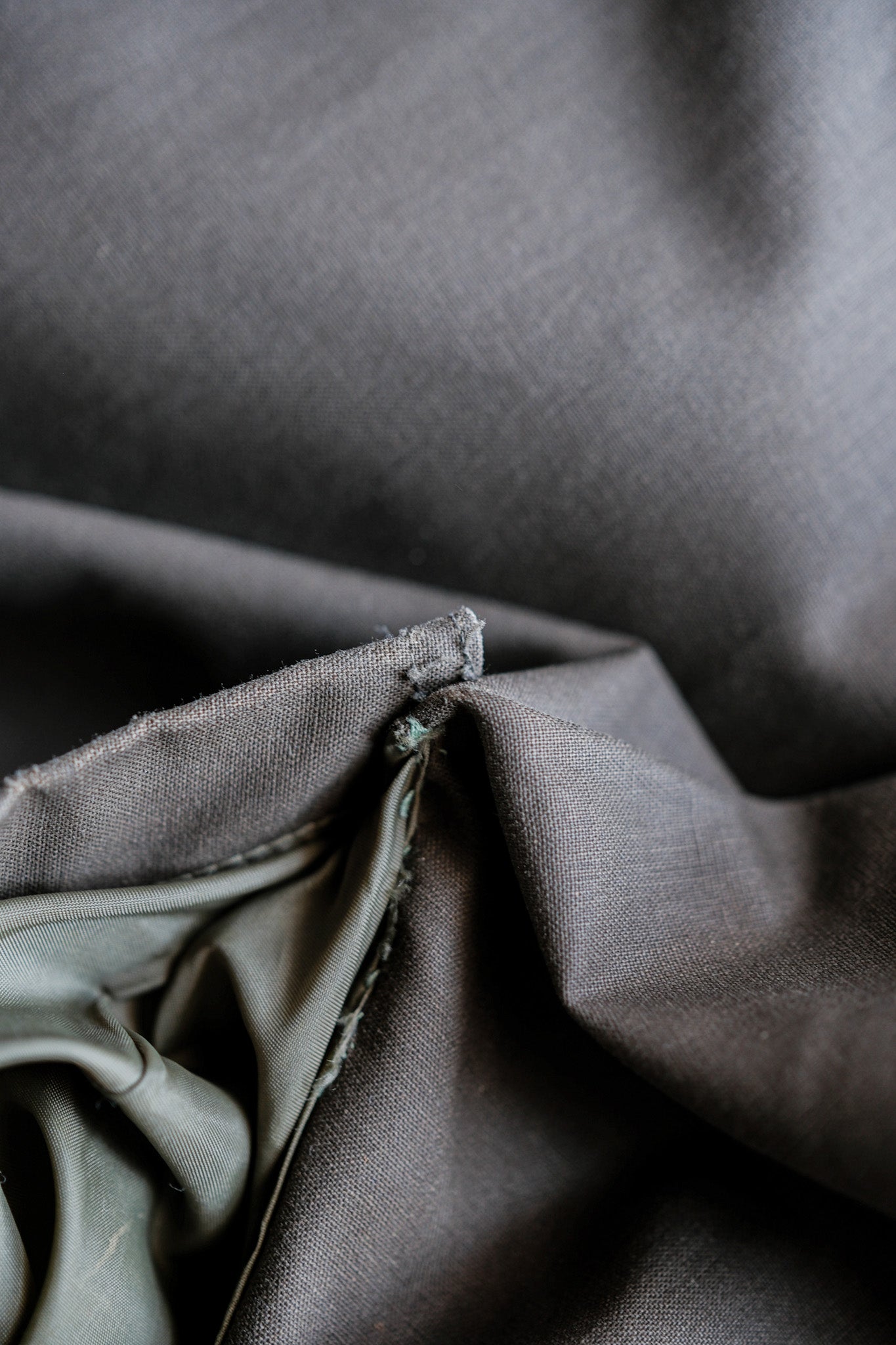 【~80's】Old Yves Saint Laurent Raglan Sleeve Coat With Liner Size.54