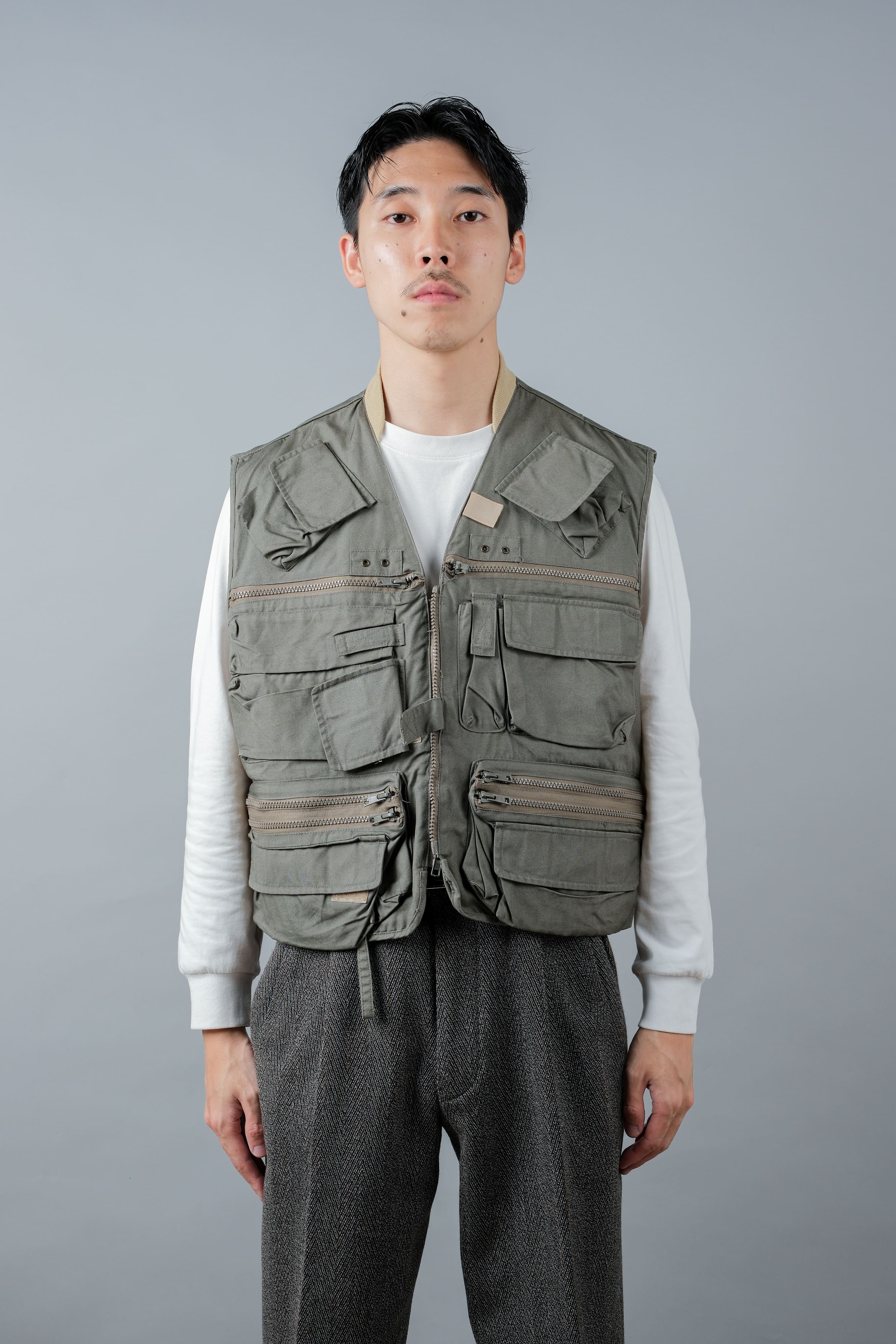 【~90's】Vintage Willis&Geiger Bush Poplin Fishing Vest Size.M