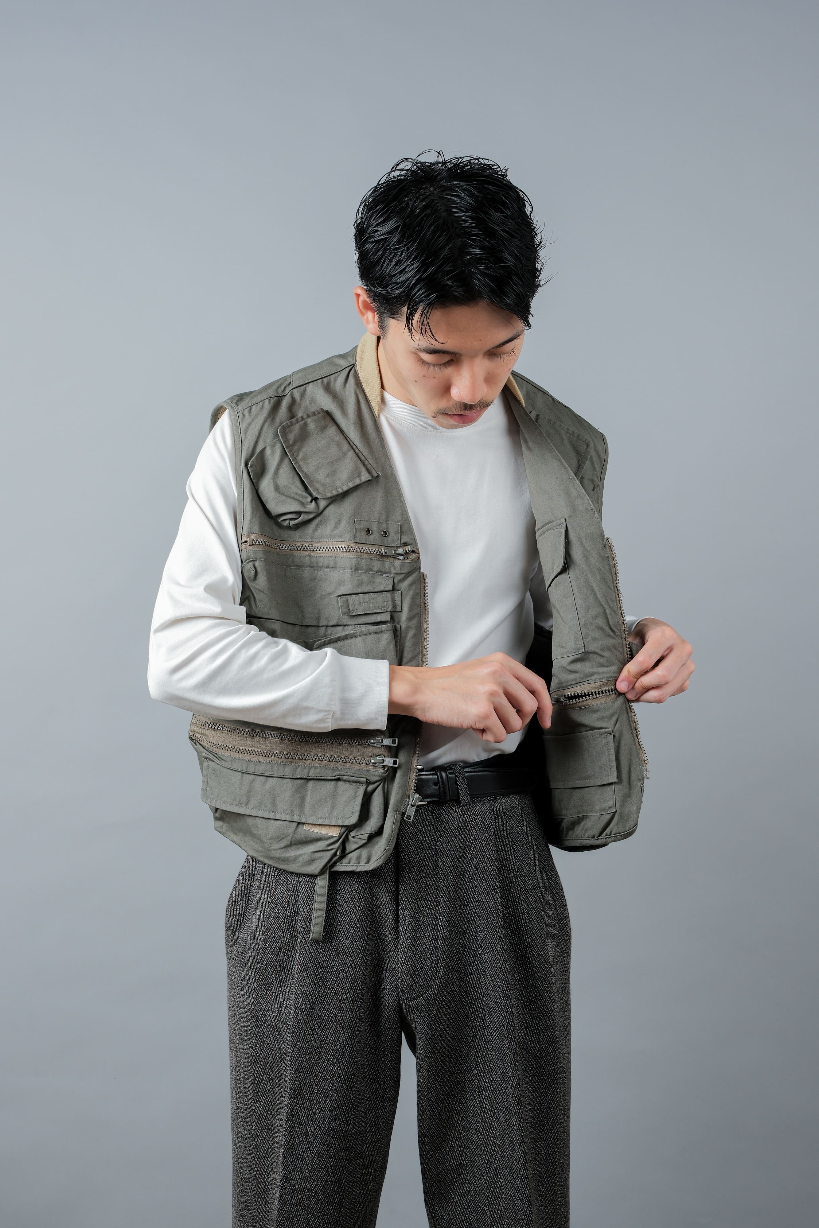 【~90's】Vintage Willis&Geiger Bush Poplin Fishing Vest Size.M