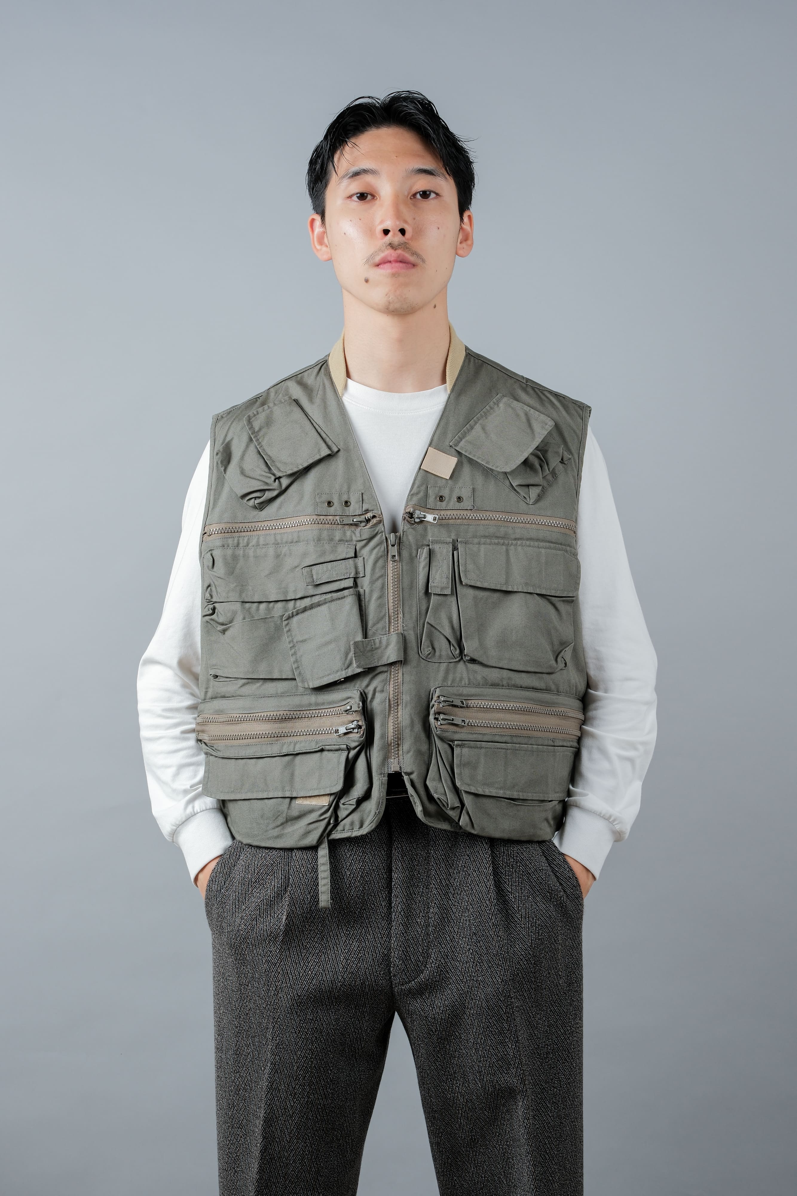 【~90's】Vintage Willis&Geiger Bush Poplin Fishing Vest Size.M