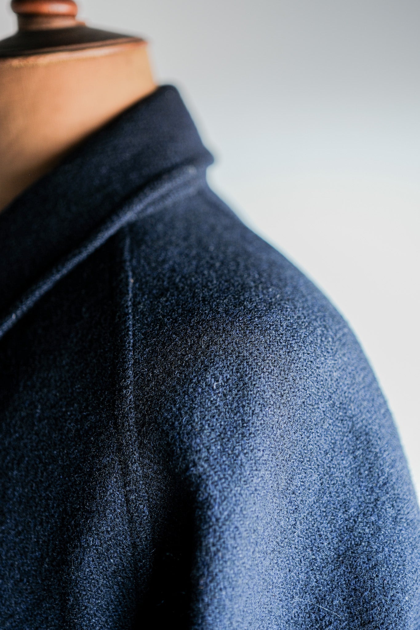 【~80's】Vintage Burberrys Single Raglan Wool Balmacaan Coat Size.54RL "HARRIS TWEED" "Kraft 別注"