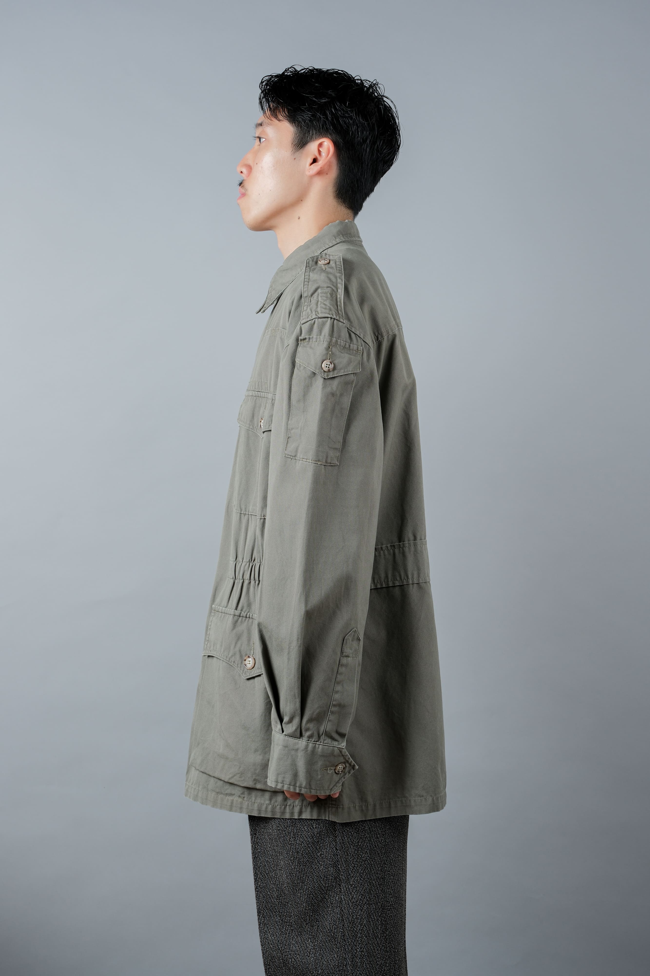 【~90's】Vintage Willis&Geiger Bush Poplin Hemingway Jacket Size.M "Made in U.S.A."