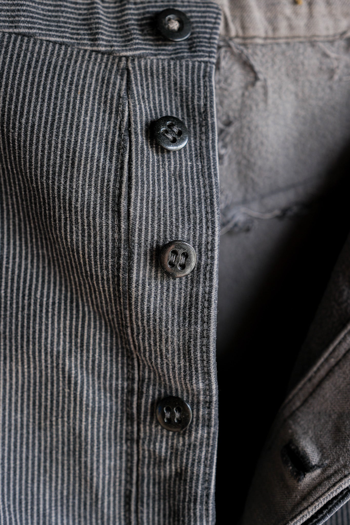 【~40's】Belgium Vintage Printed Moleskin Prisoner Pants