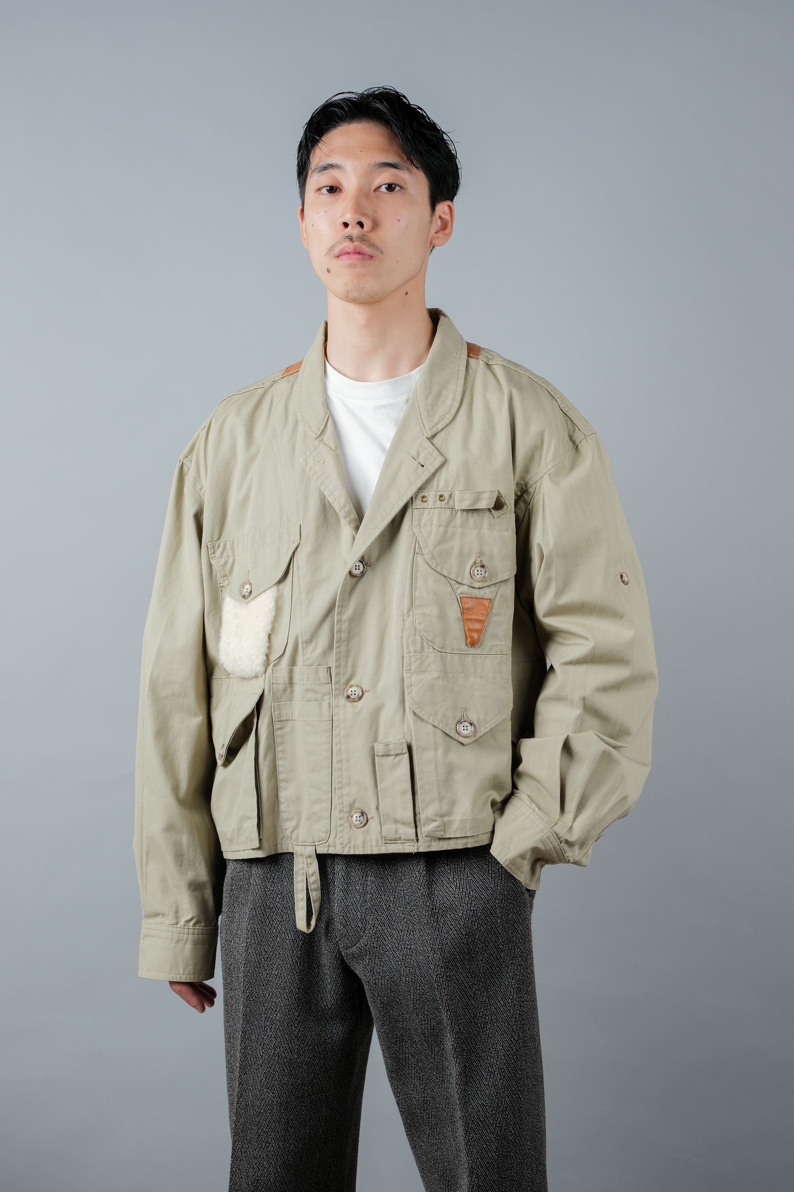 【~90's】Vintage Willis&Geiger Bush Poplin Eisenhower Fishing Jacket Size.M "Made in U.S.A." "Dead Stock"