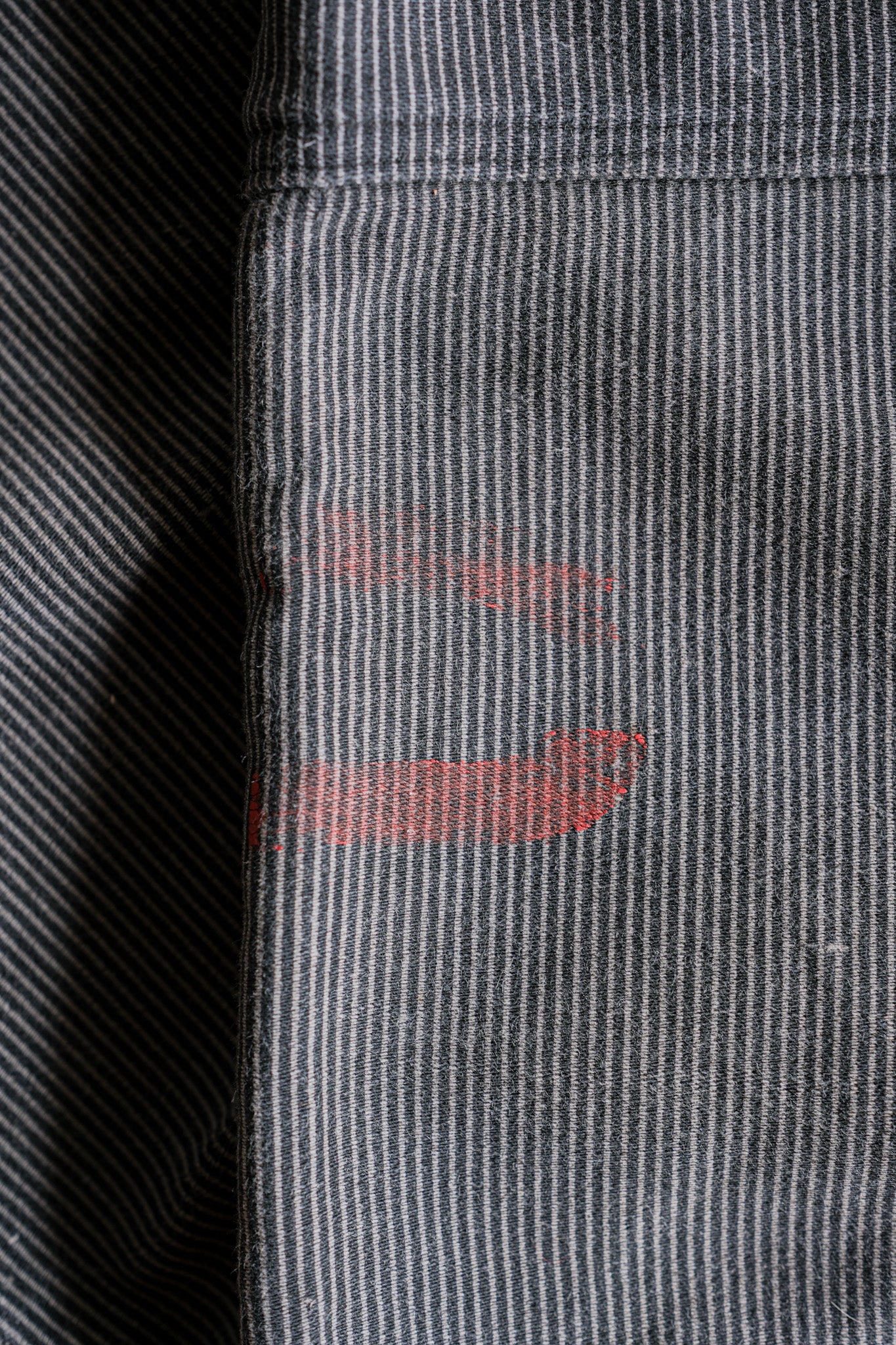 【~40's】Belgium Vintage Printed Moleskin Prisoner Pants