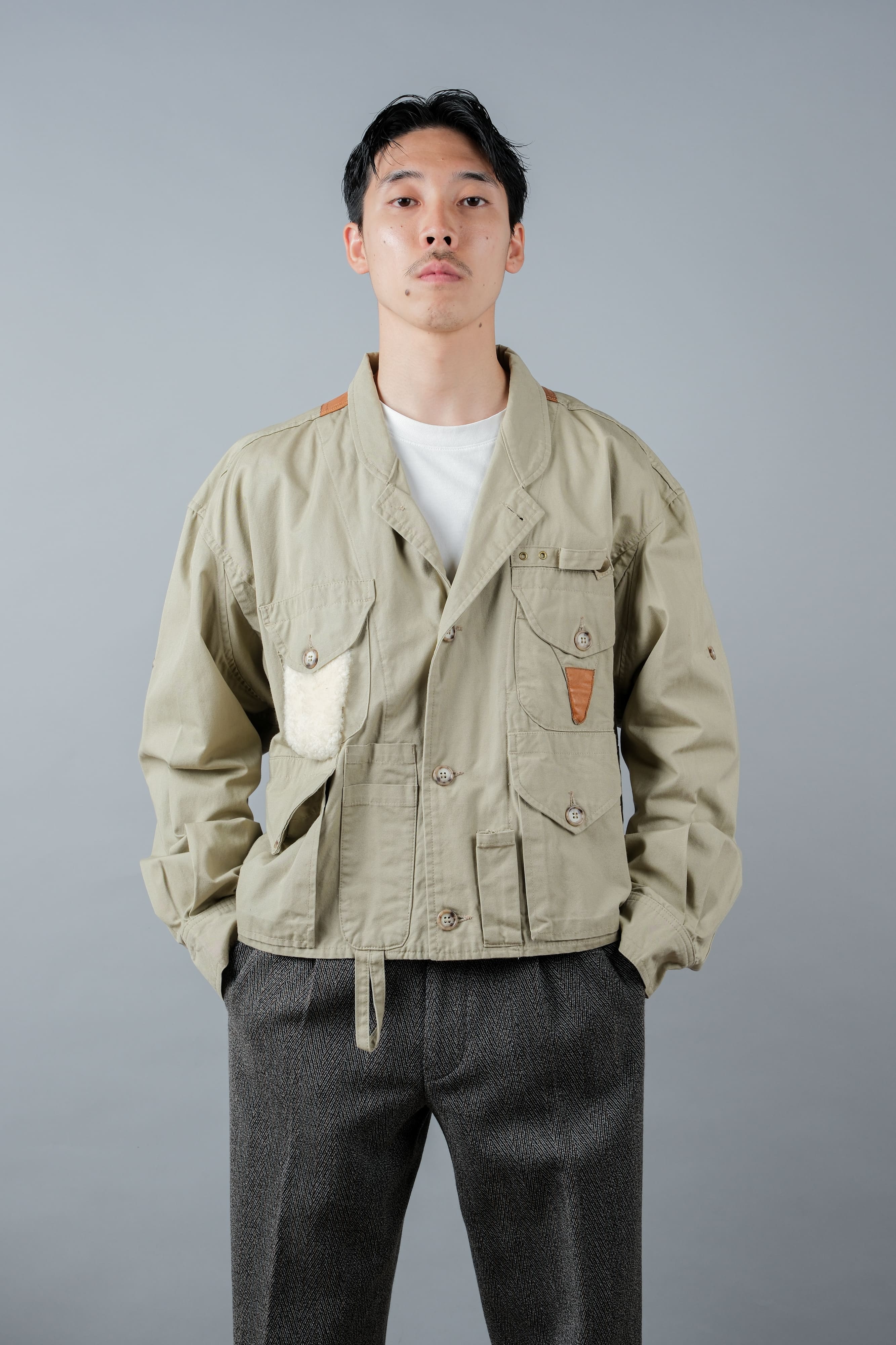 【~90's】Vintage Willis&Geiger Bush Poplin Eisenhower Fishing Jacket Size.M "Made in U.S.A." "Dead Stock"