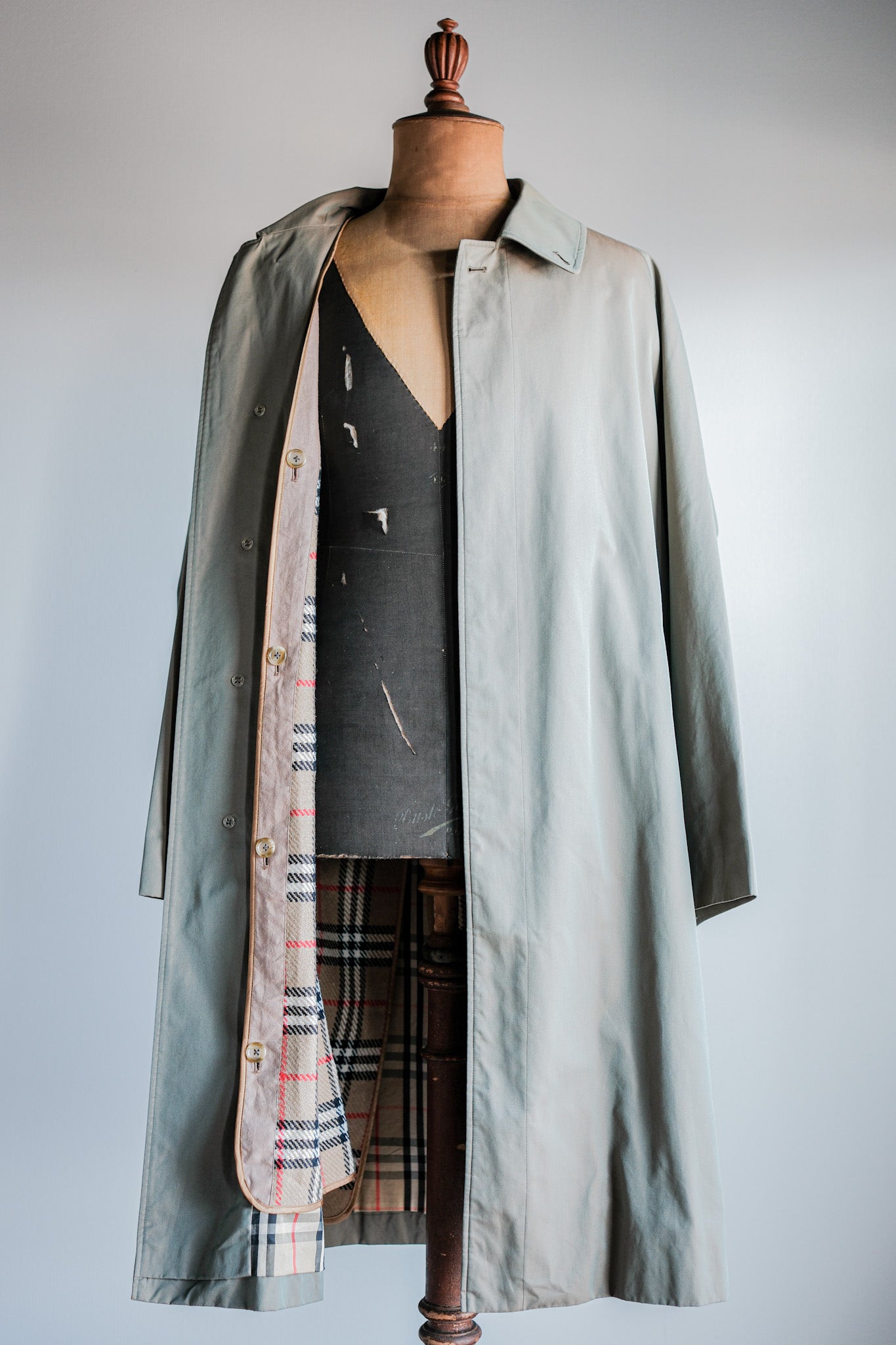 【~80's】Vintage Burberrys Single Raglan Balmacaan Coat C100 With Liner Size.50REG "TAMAMUSHI"