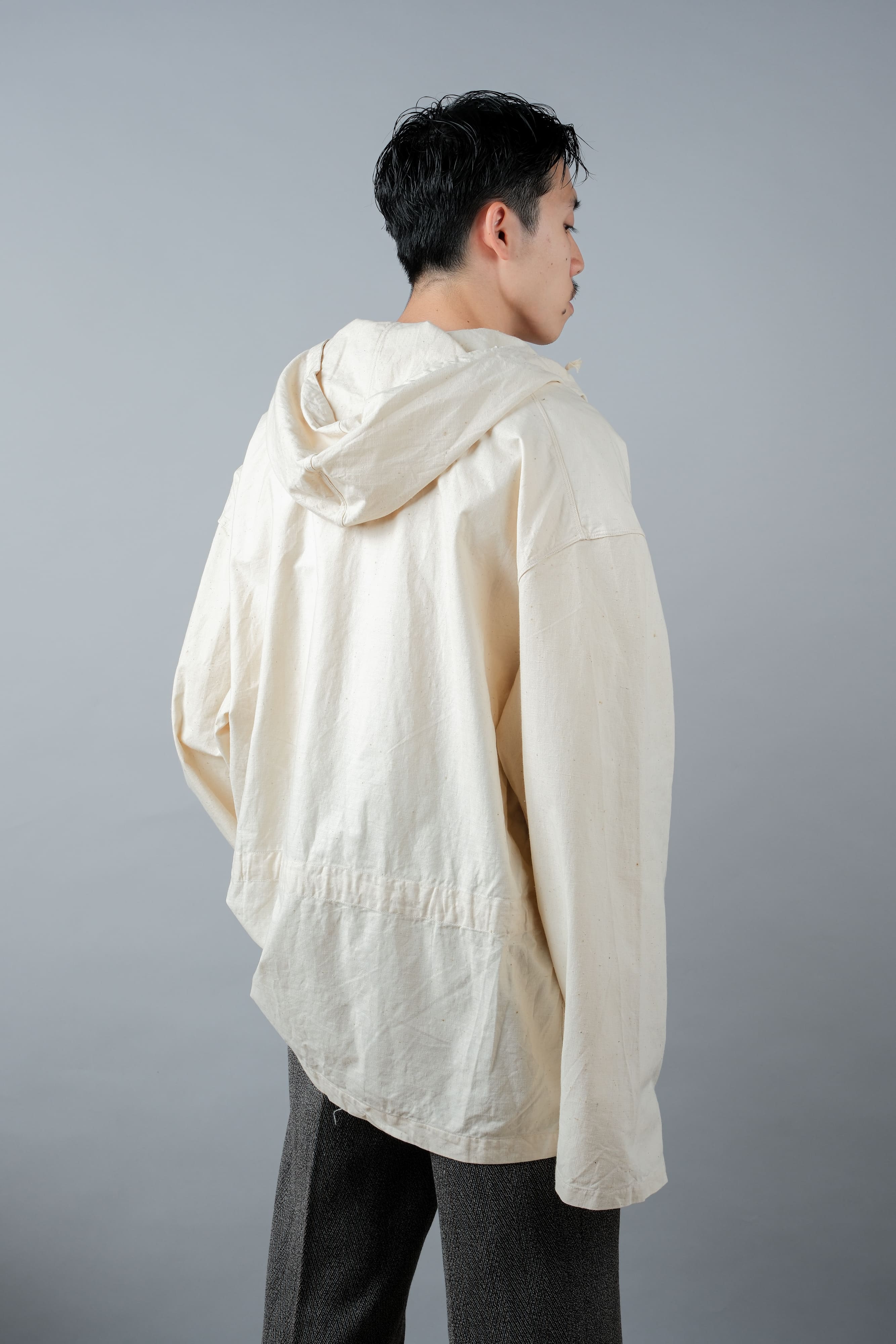 【~50's】French Army Cotton Linen Mountain Smock "Dead Stock"