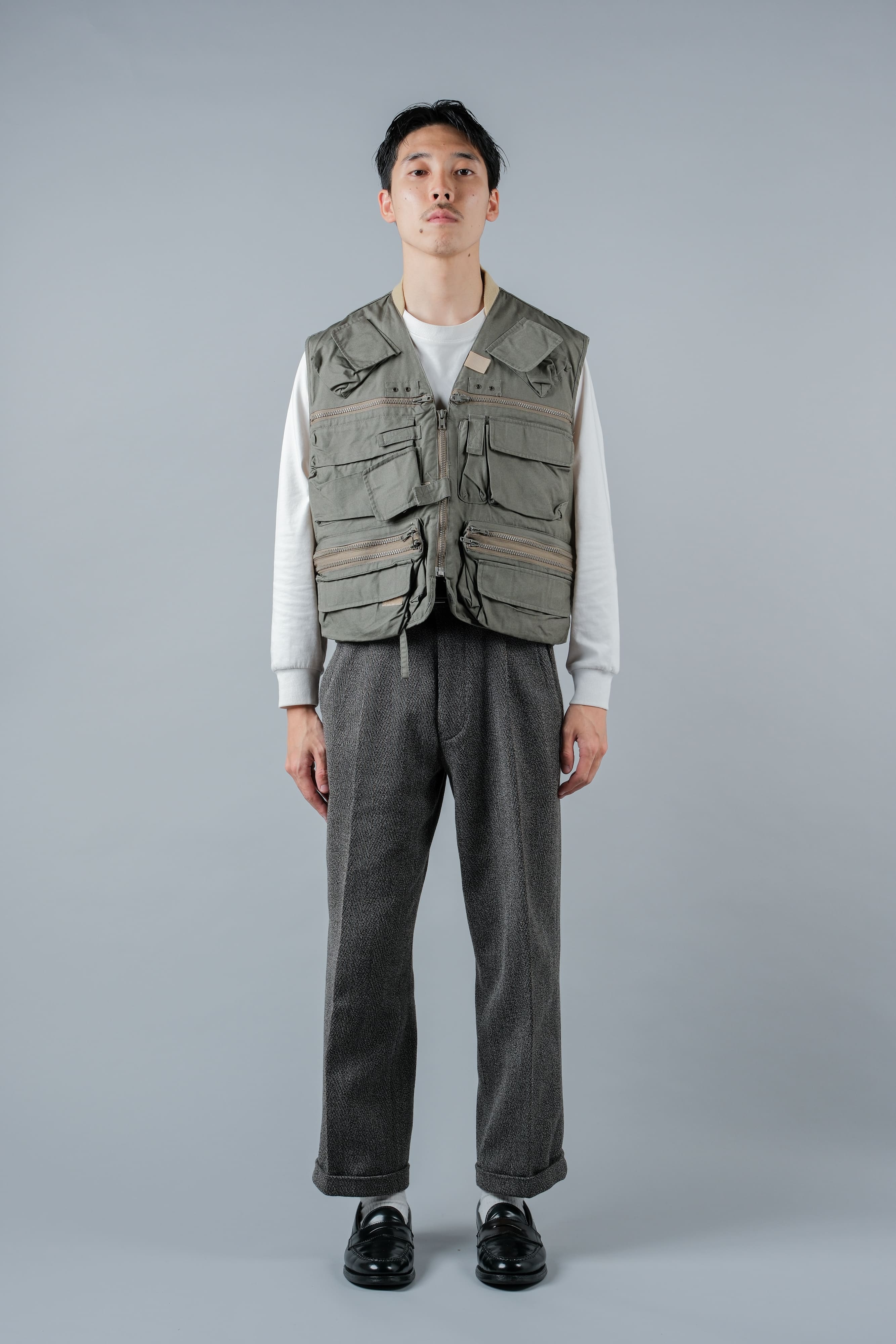 【~90's】Vintage Willis&Geiger Bush Poplin Fishing Vest Size.M