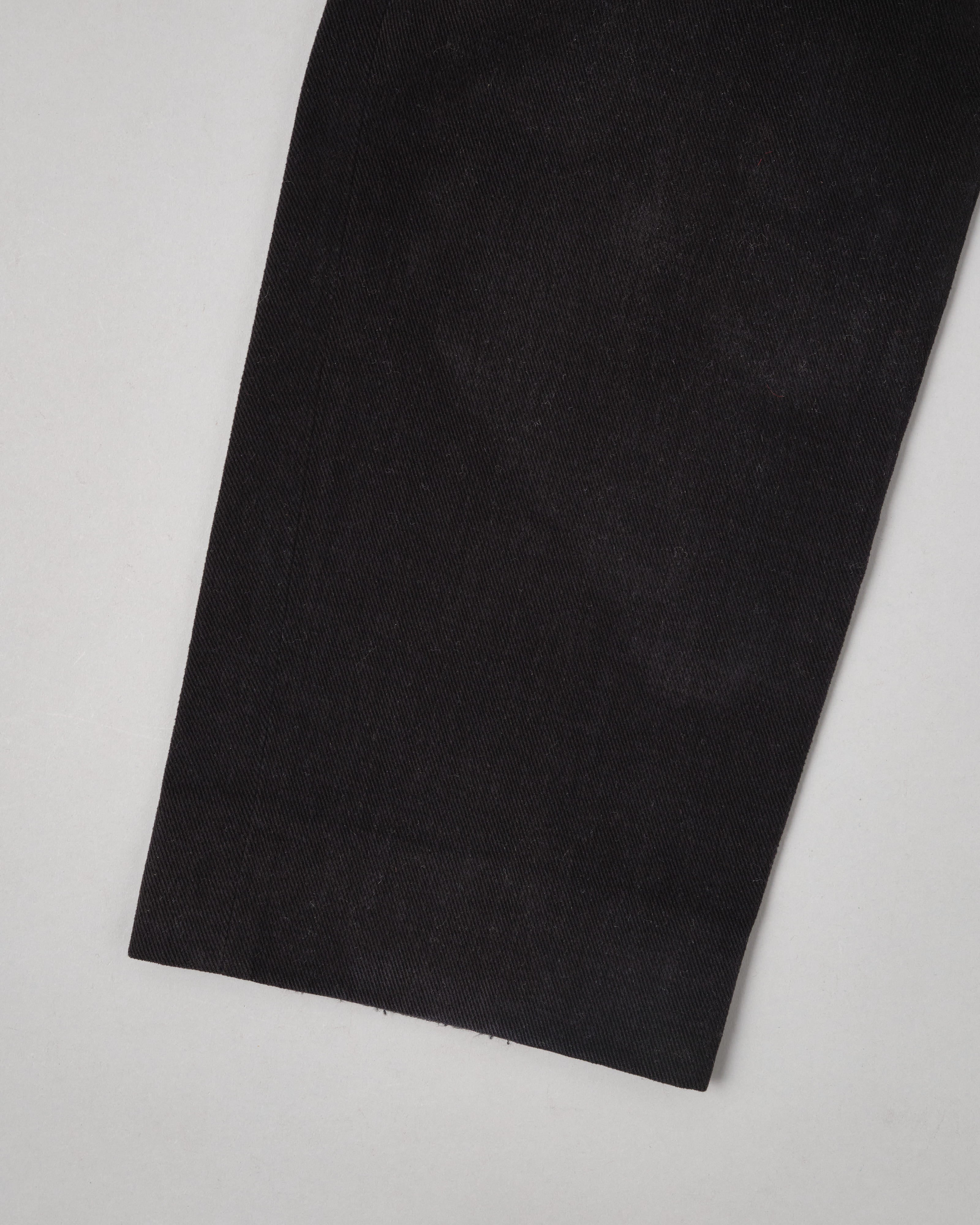 【~90’s】Old BERNARD ZINS Black Cotton Twill Trousers Size.44 "EMILIO BATCHI 別注"