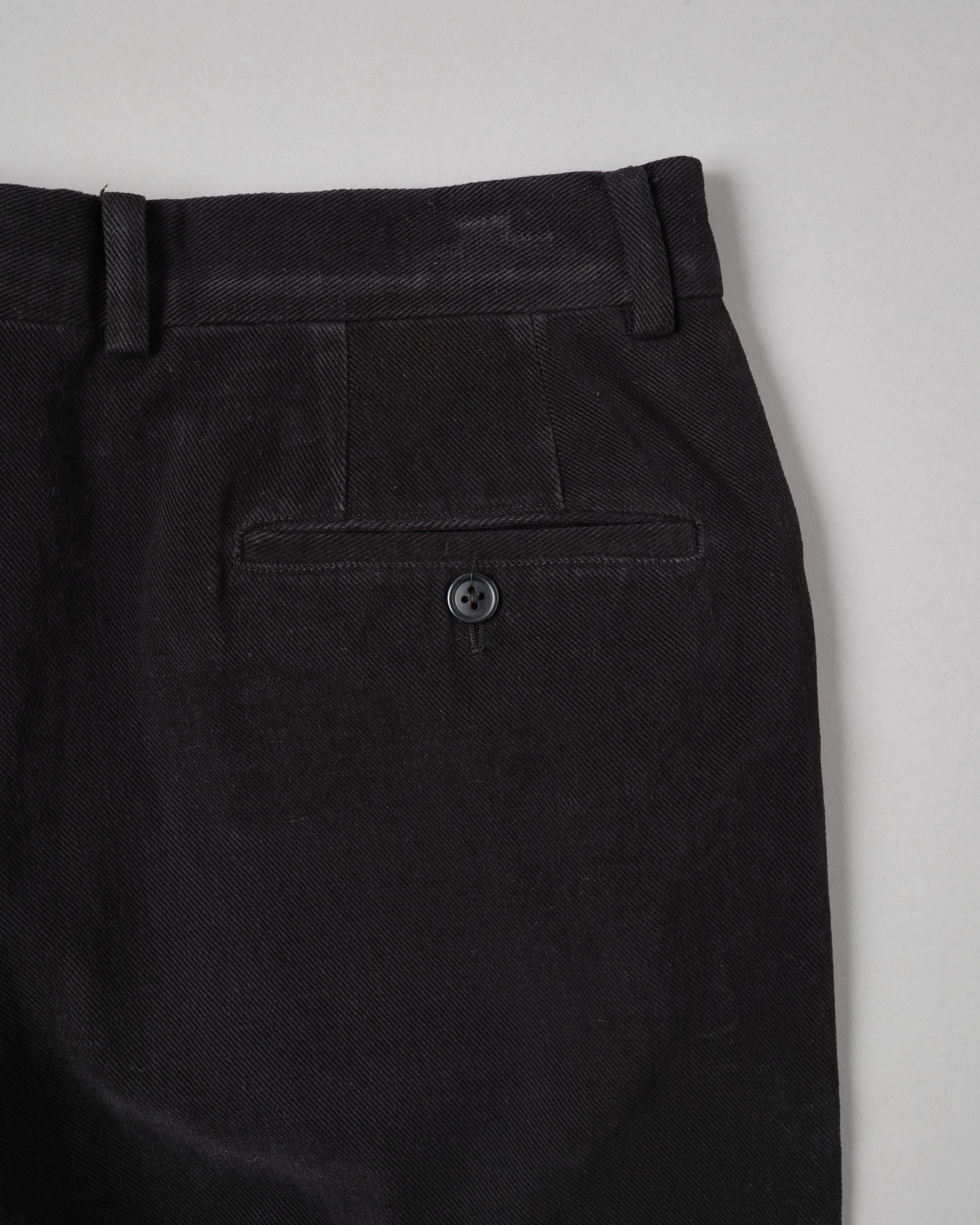 【~90’s】Old BERNARD ZINS Black Cotton Twill Trousers Size.44 "EMILIO BATCHI 別注"