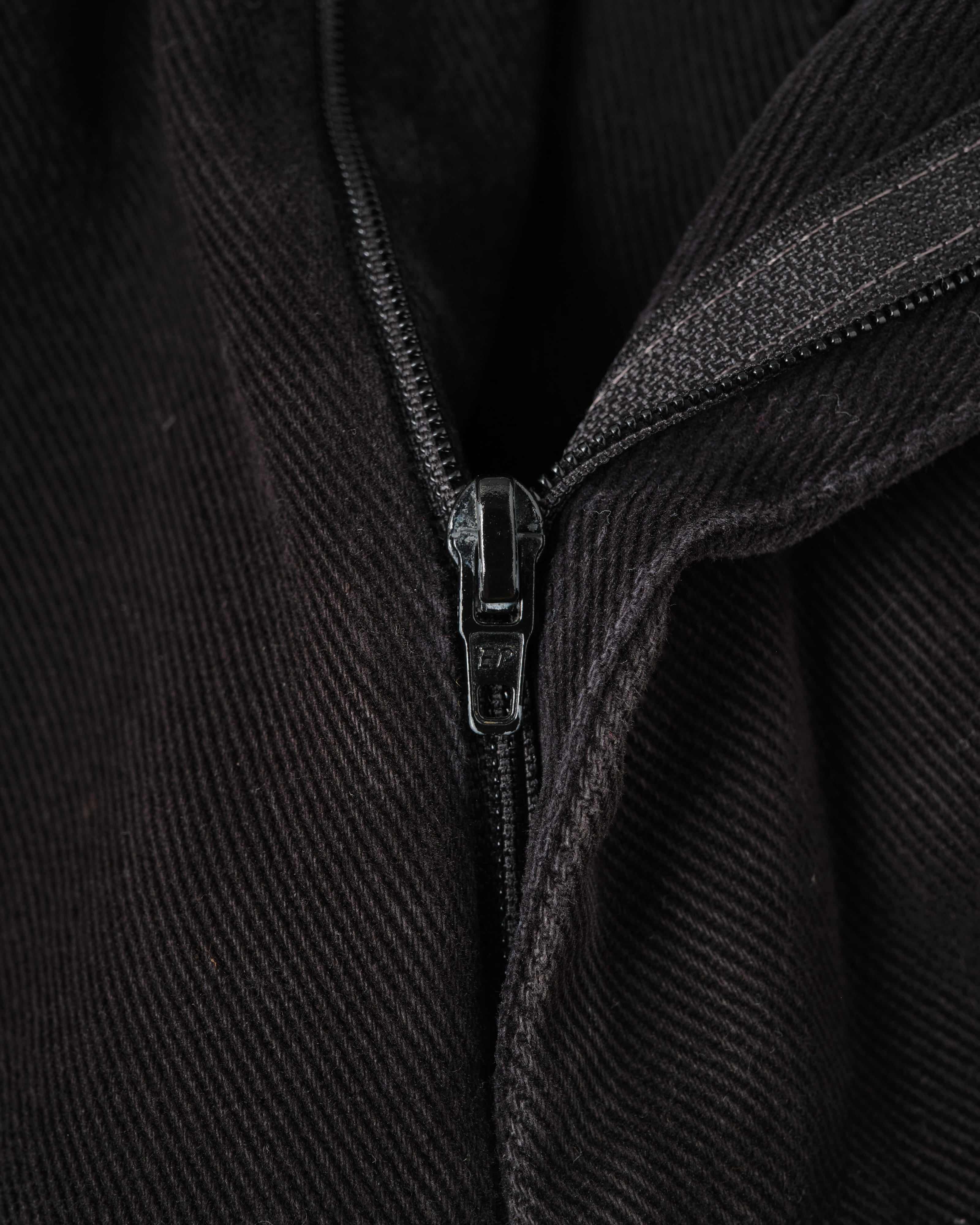 【~90’s】Old BERNARD ZINS Black Cotton Twill Trousers Size.44 "EMILIO BATCHI 別注"