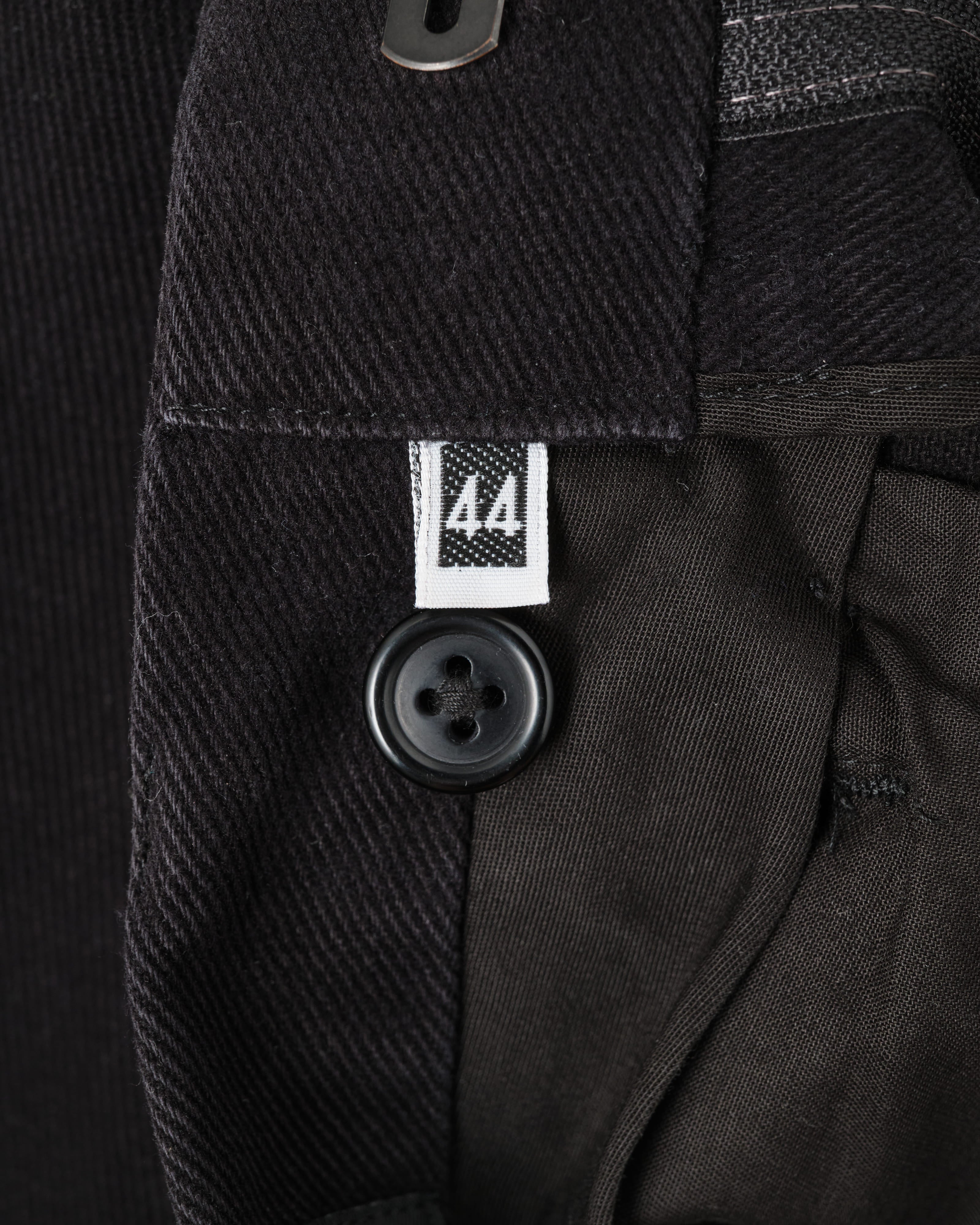 【~90’s】Old BERNARD ZINS Black Cotton Twill Trousers Size.44 "EMILIO BATCHI 別注"