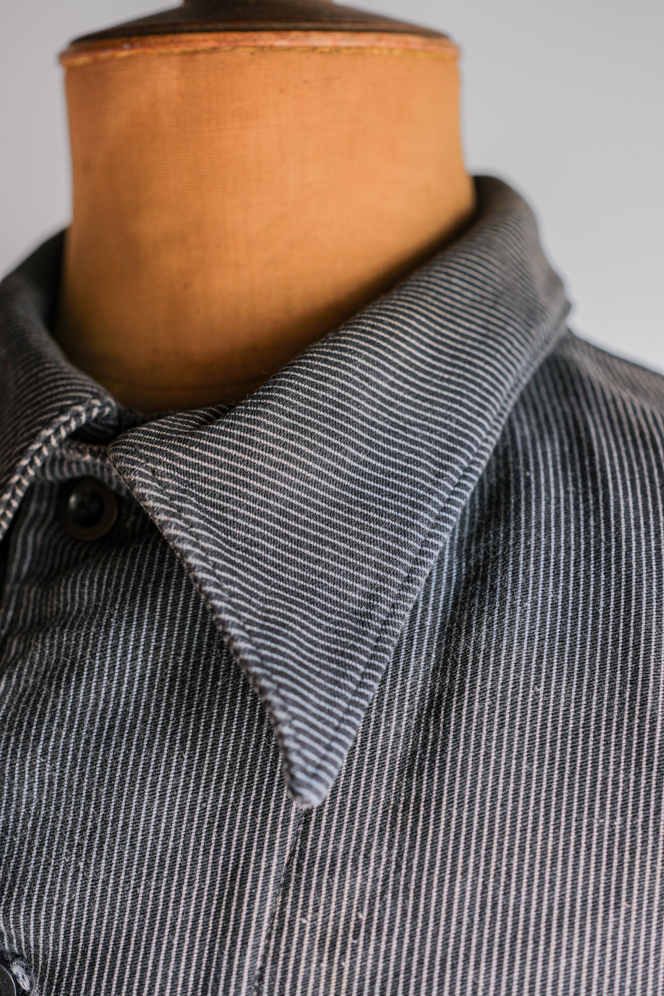 【~40's】Belgium Vintage Printed Moleskin Prisoner Jacket