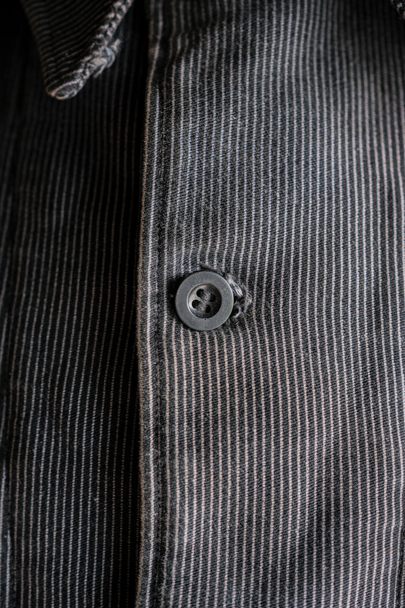 【~40's】Belgium Vintage Printed Moleskin Prisoner Jacket