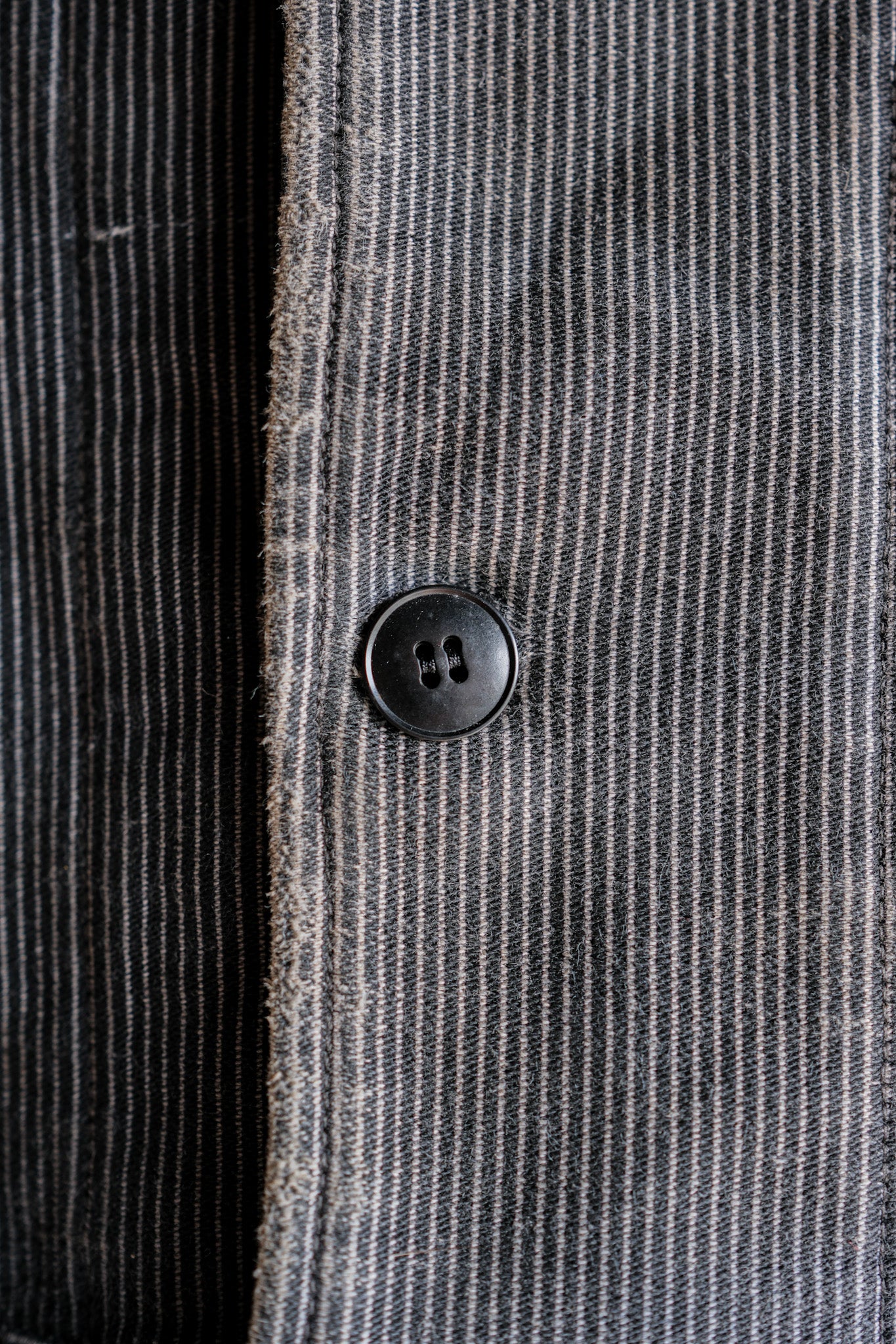 【~40's】Belgium Vintage Printed Moleskin Prisoner Jacket