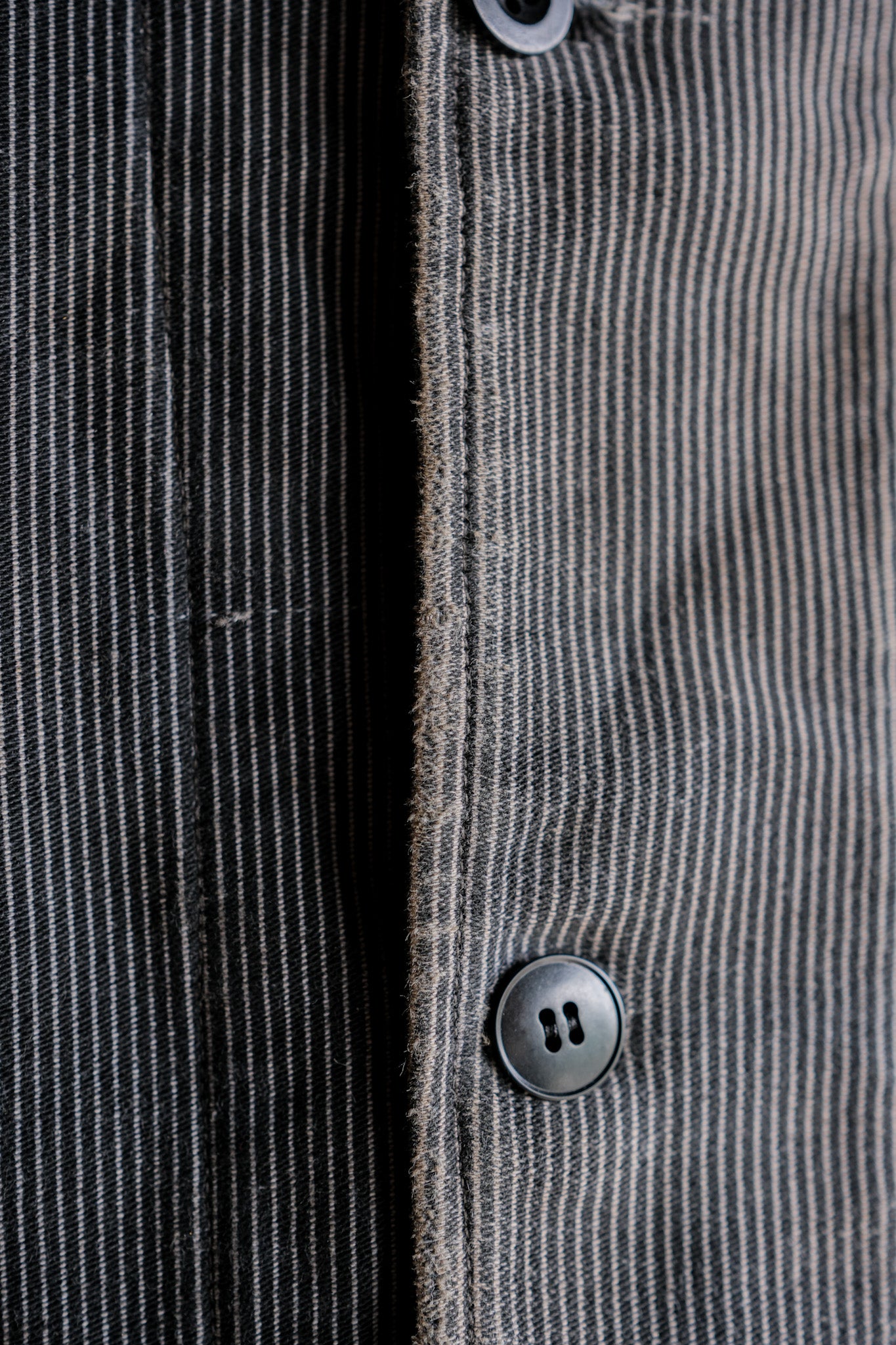 【~40's】Belgium Vintage Printed Moleskin Prisoner Jacket