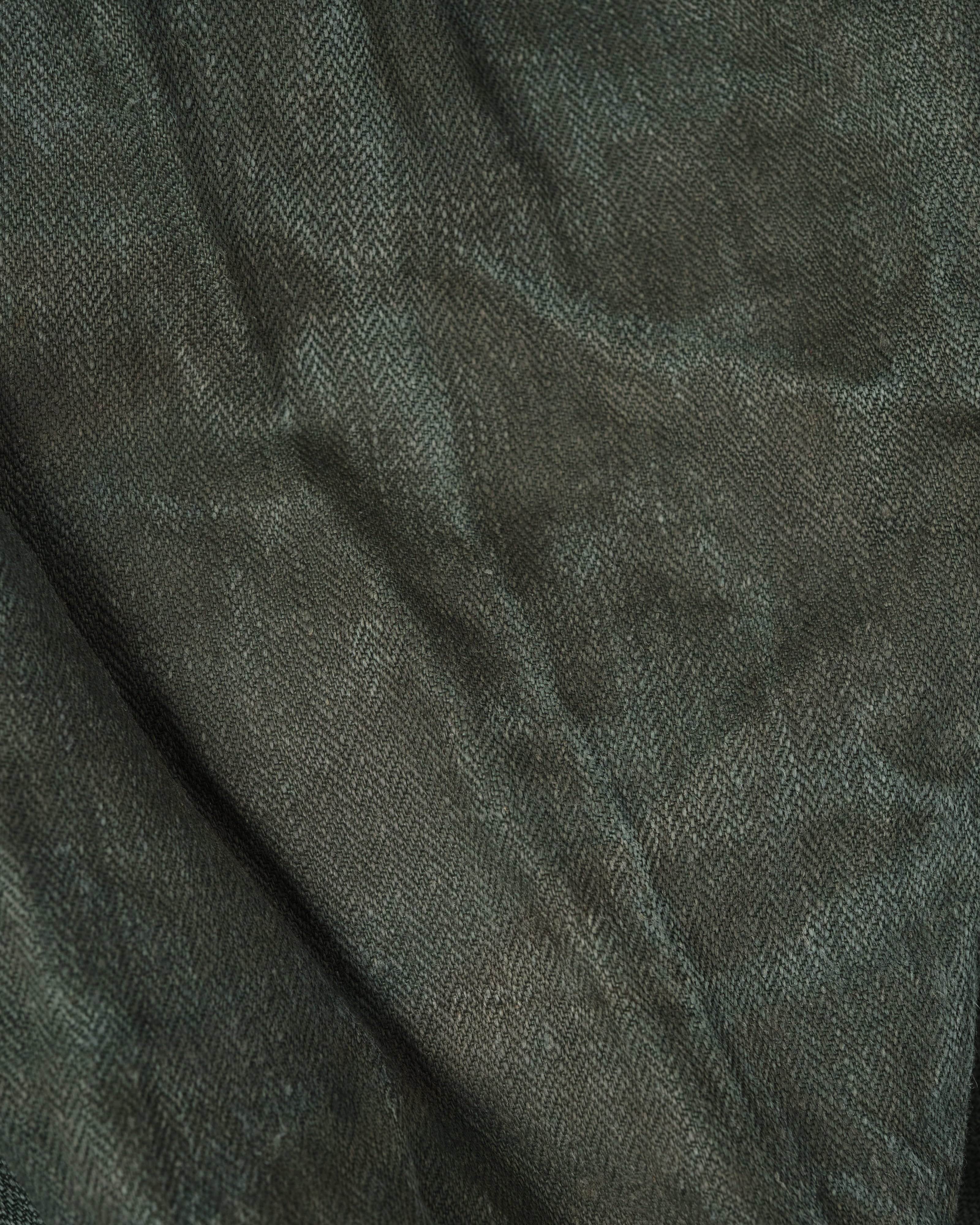 【~40’s】WWII German Army Green Drillich HBT Linen Summer Field Jacket "Wehrmacht"